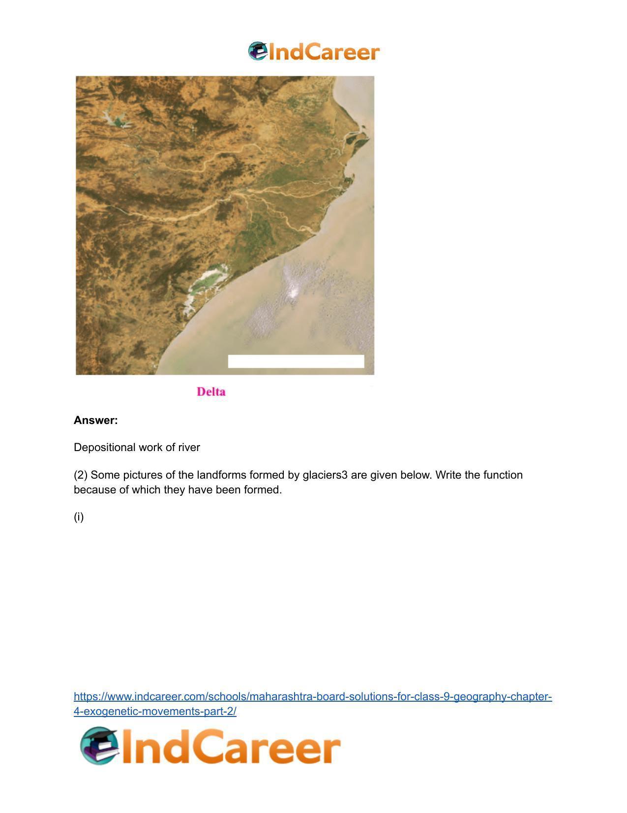 Maharashtra Board Solutions for Class 9- Geography: Chapter 4- Exogenetic Movements Part 2 - Page 11