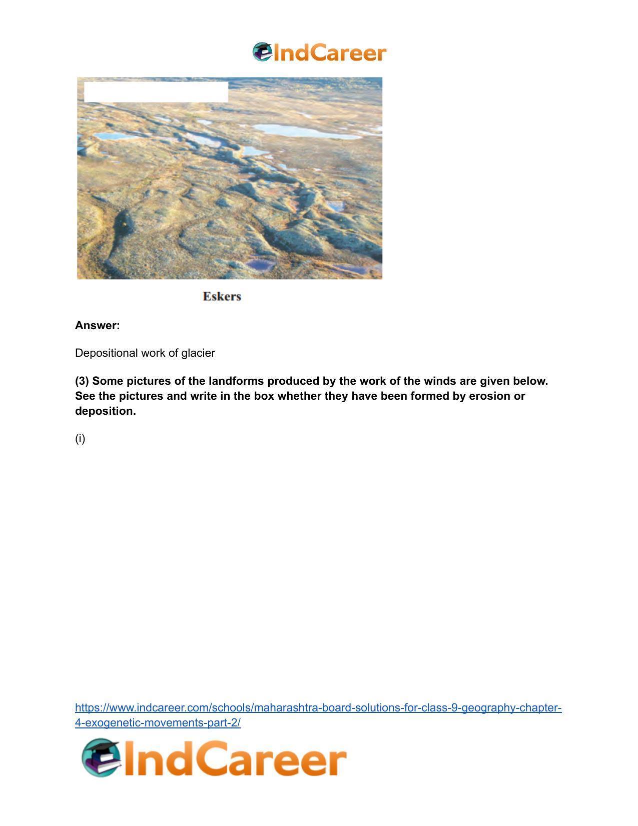 Maharashtra Board Solutions for Class 9- Geography: Chapter 4- Exogenetic Movements Part 2 - Page 16