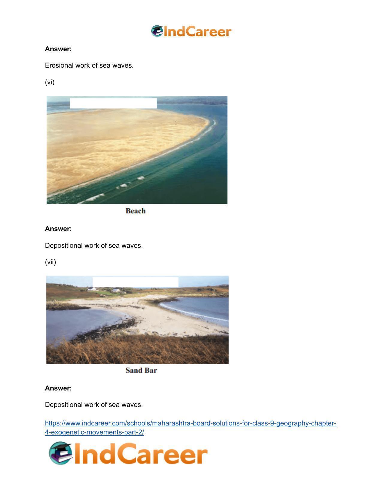 Maharashtra Board Solutions for Class 9- Geography: Chapter 4- Exogenetic Movements Part 2 - Page 23
