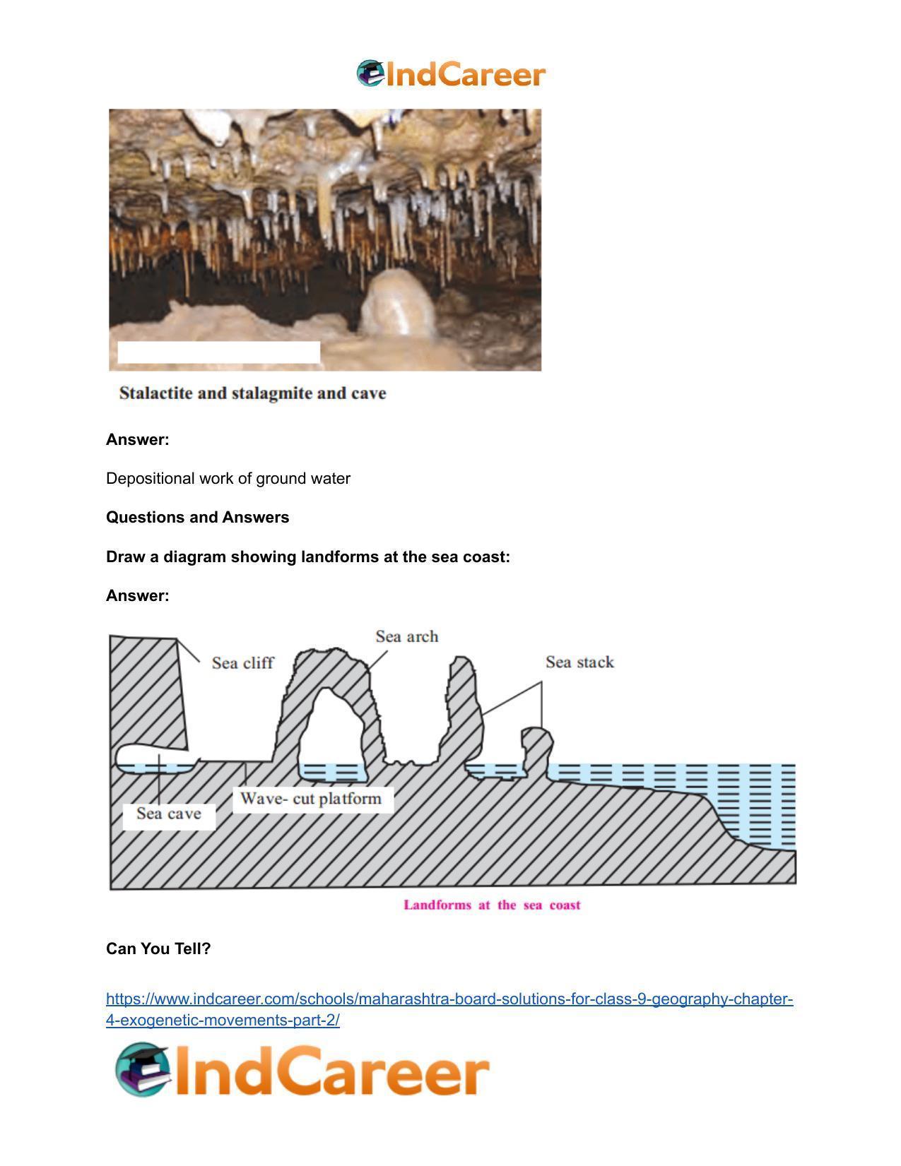 Maharashtra Board Solutions for Class 9- Geography: Chapter 4- Exogenetic Movements Part 2 - Page 25