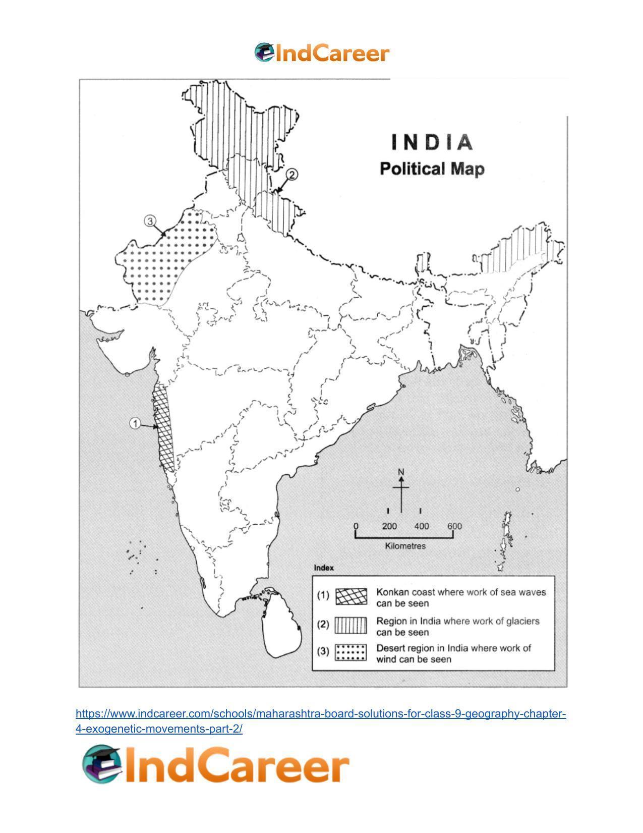 Maharashtra Board Solutions for Class 9- Geography: Chapter 4- Exogenetic Movements Part 2 - Page 40