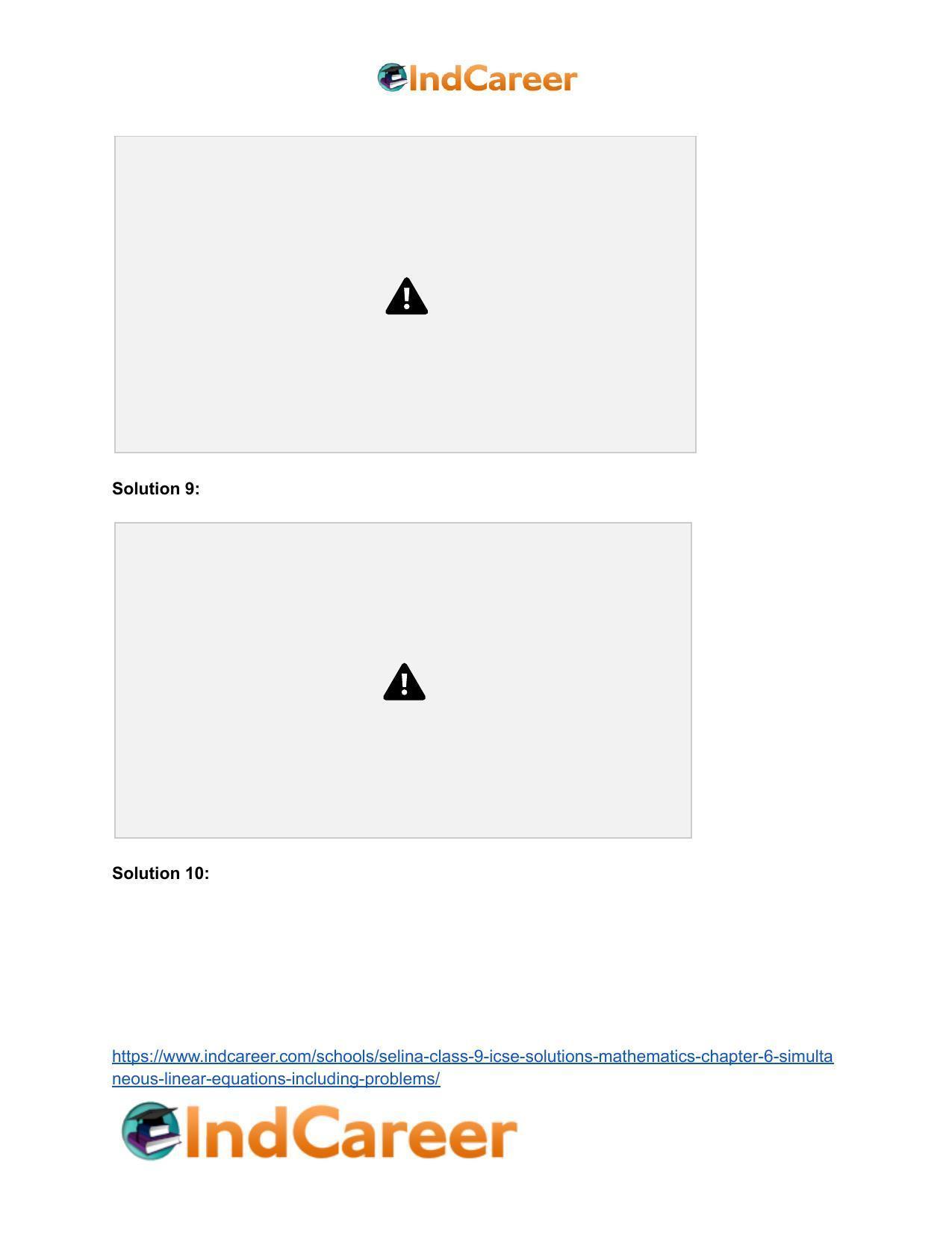 Selina Class 9 ICSE Solutions Mathematics : Chapter 6 - Simultaneous (Linear) Equations (Including Problems) - Page 28