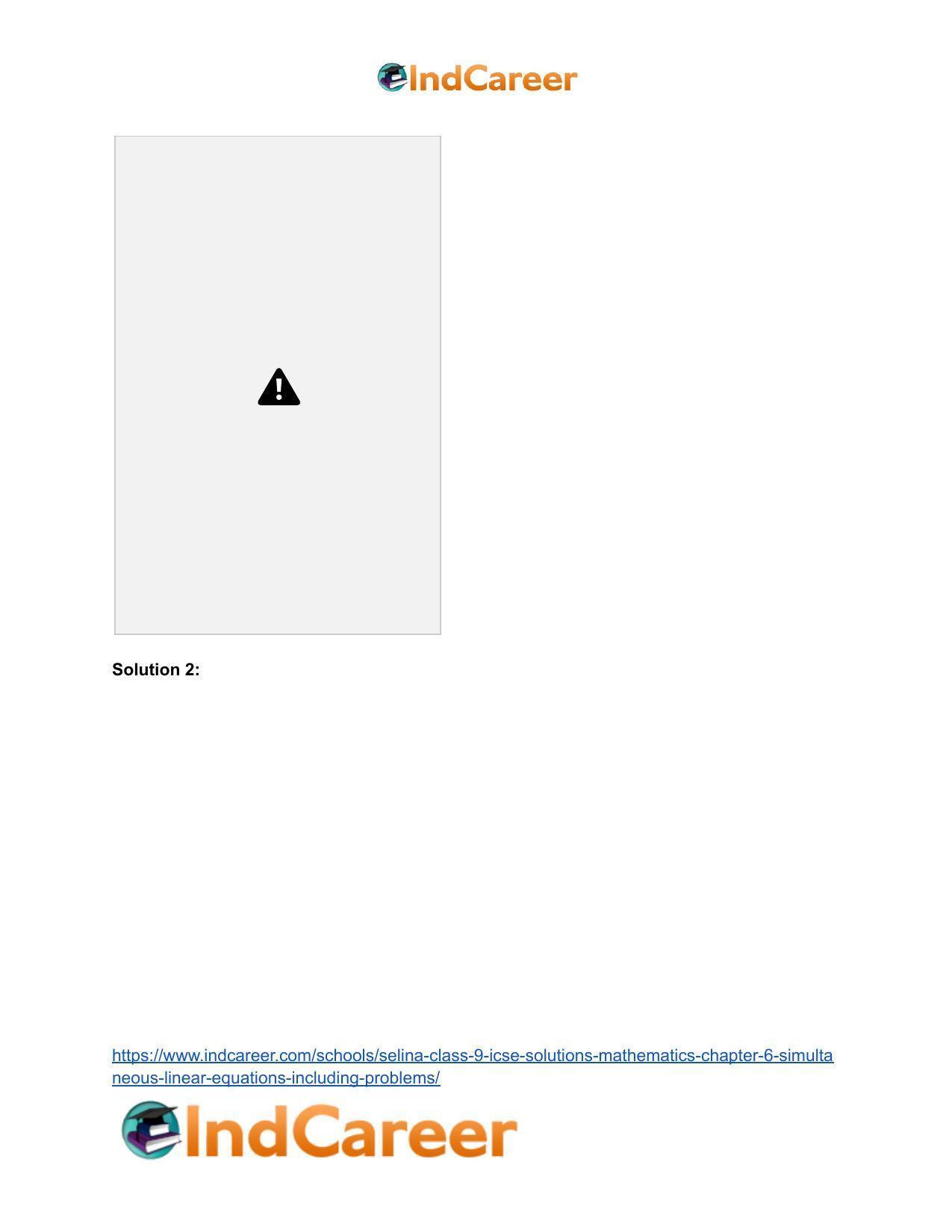 Selina Class 9 ICSE Solutions Mathematics : Chapter 6 - Simultaneous (Linear) Equations (Including Problems) - Page 30