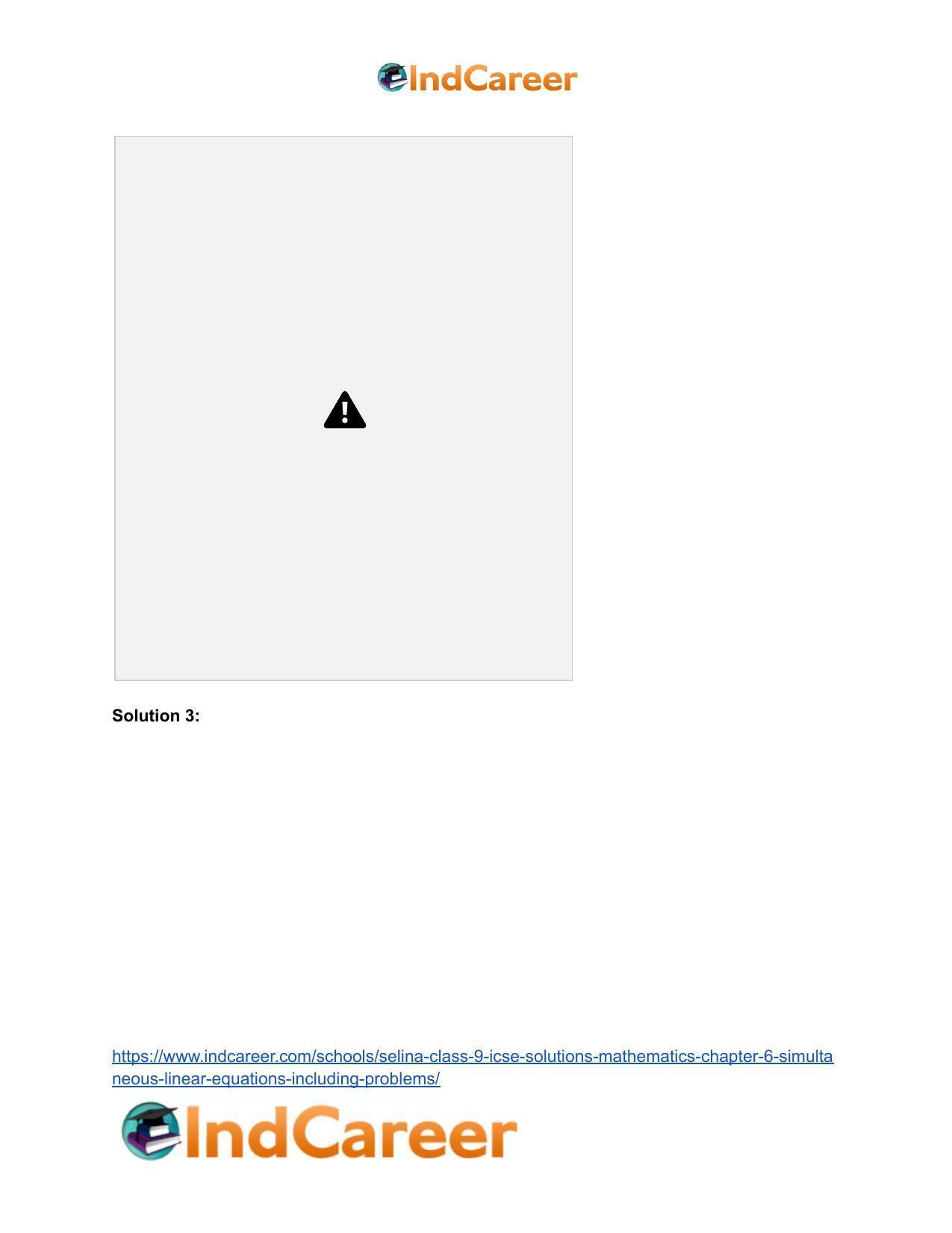 Selina Class 9 ICSE Solutions Mathematics : Chapter 6 - Simultaneous (Linear) Equations (Including Problems) - Page 43