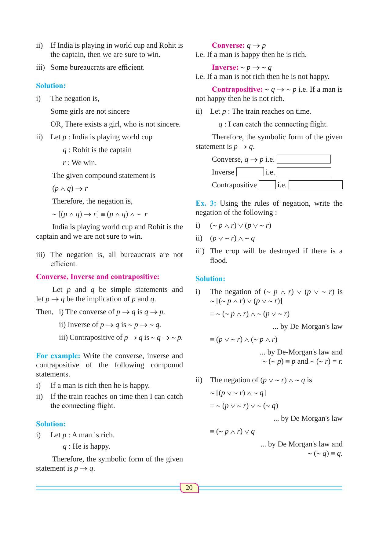 Maharashtra Board Class 12 Maths (Commerce) (Part 1) Textbook - Page 30