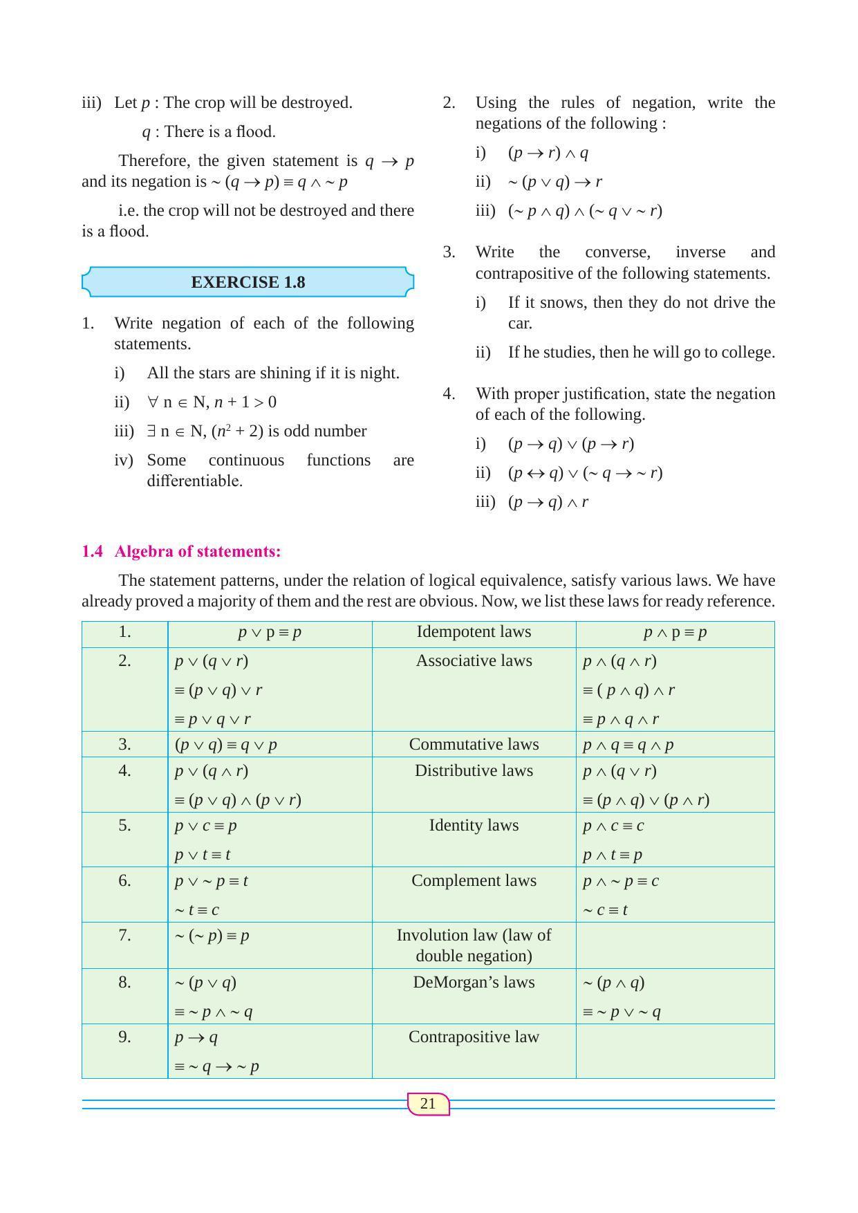 Maharashtra Board Class 12 Maths (Commerce) (Part 1) Textbook - Page 31