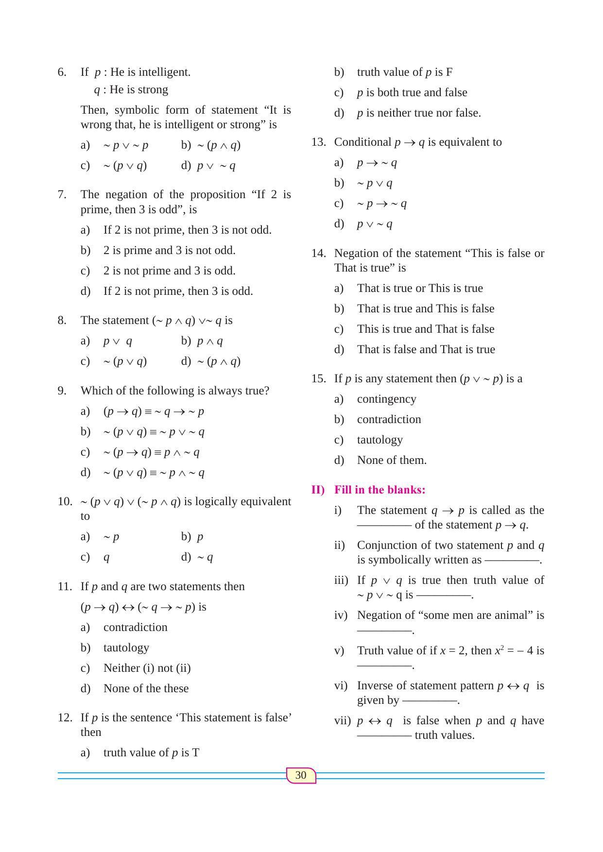 Maharashtra Board Class 12 Maths (Commerce) (Part 1) Textbook - Page 40