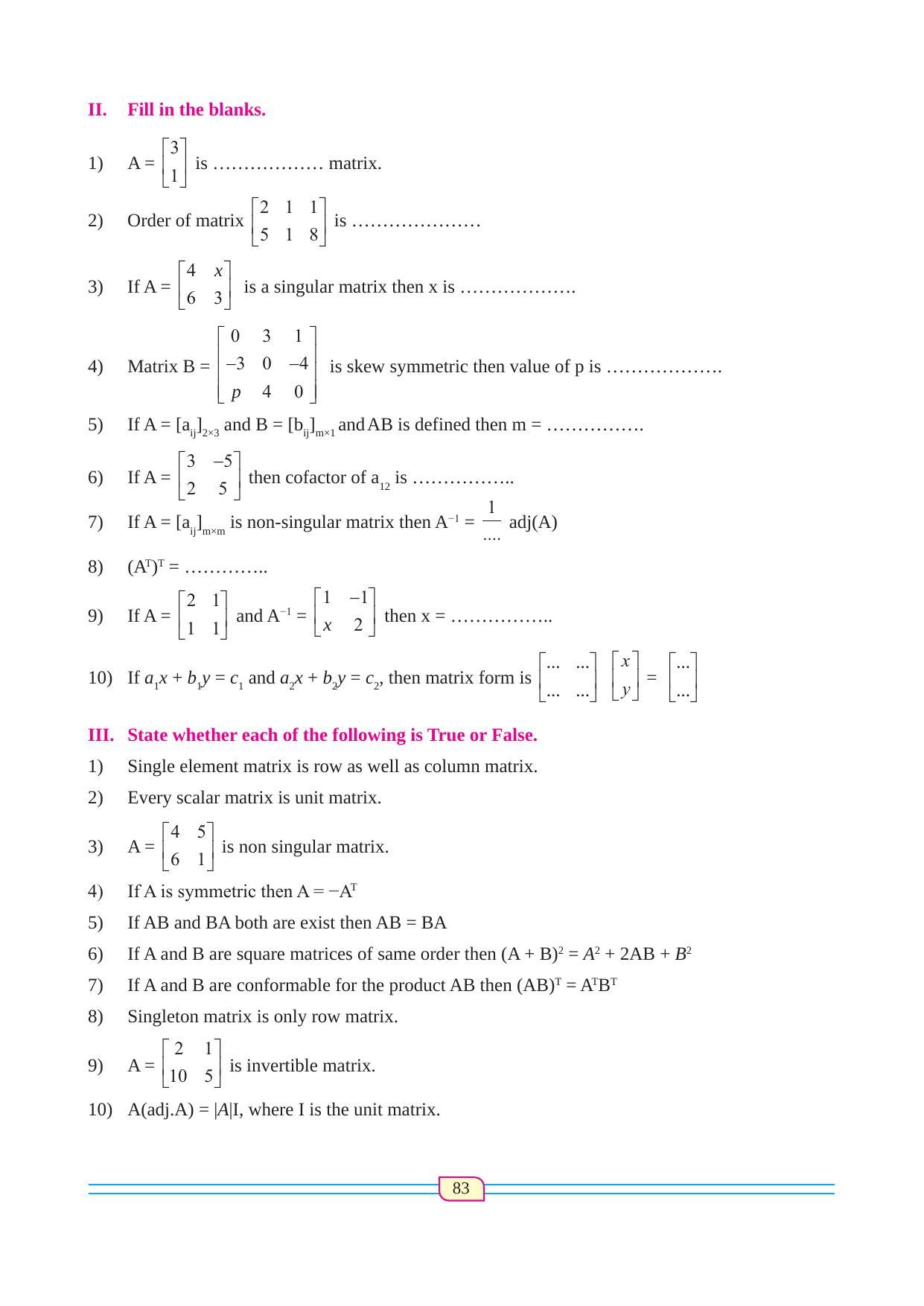 Maharashtra Board Class 12 Maths (Commerce) (Part 1) Textbook - Page 93