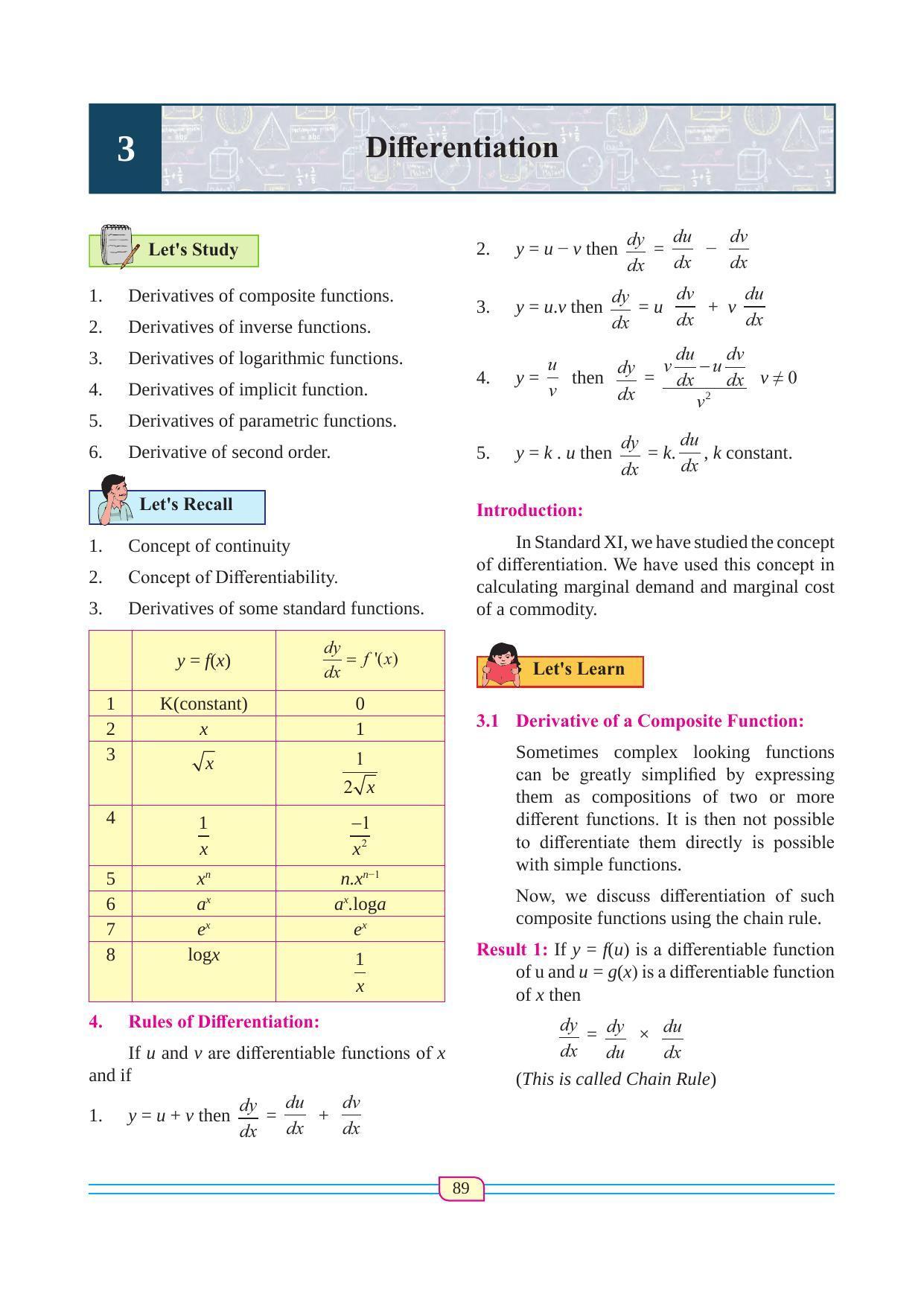 Maharashtra Board Class 12 Maths (Commerce) (Part 1) Textbook - Page 99
