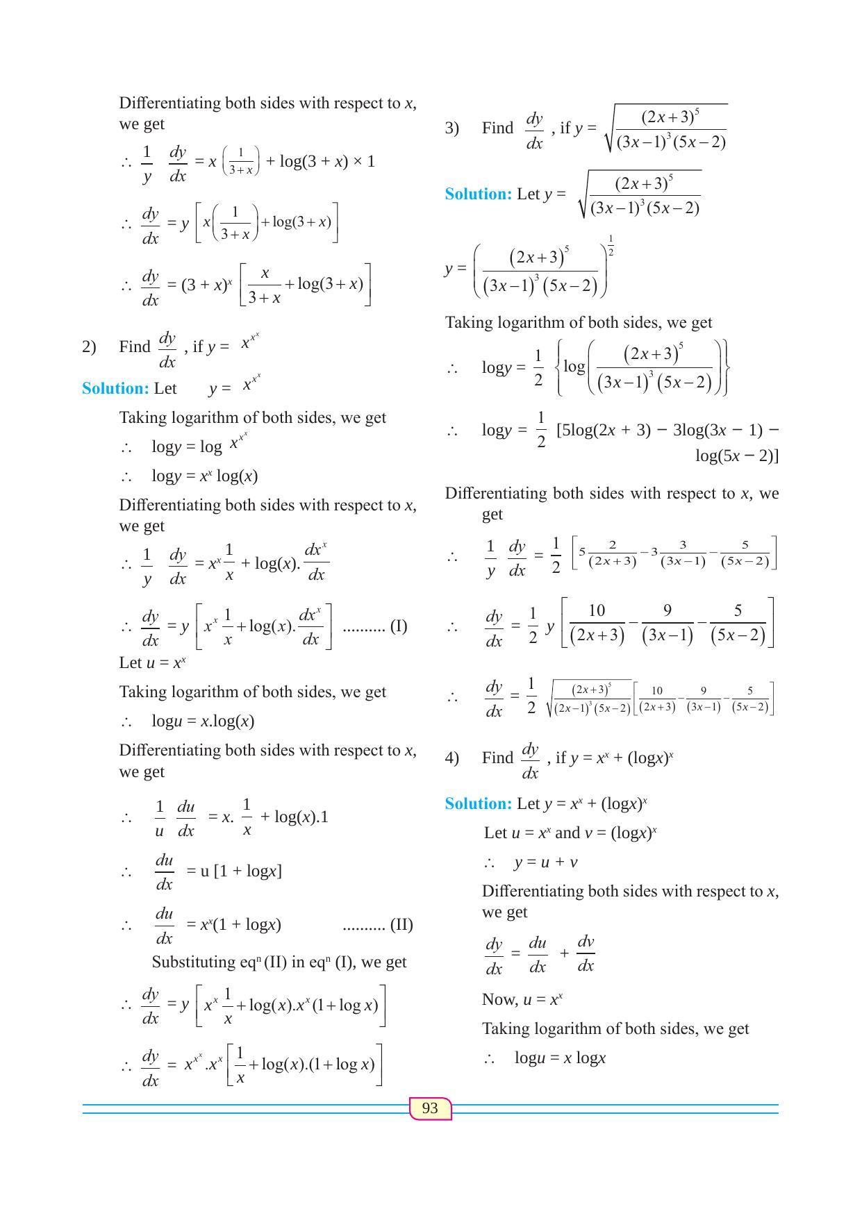 Maharashtra Board Class 12 Maths (Commerce) (Part 1) Textbook - Page 103