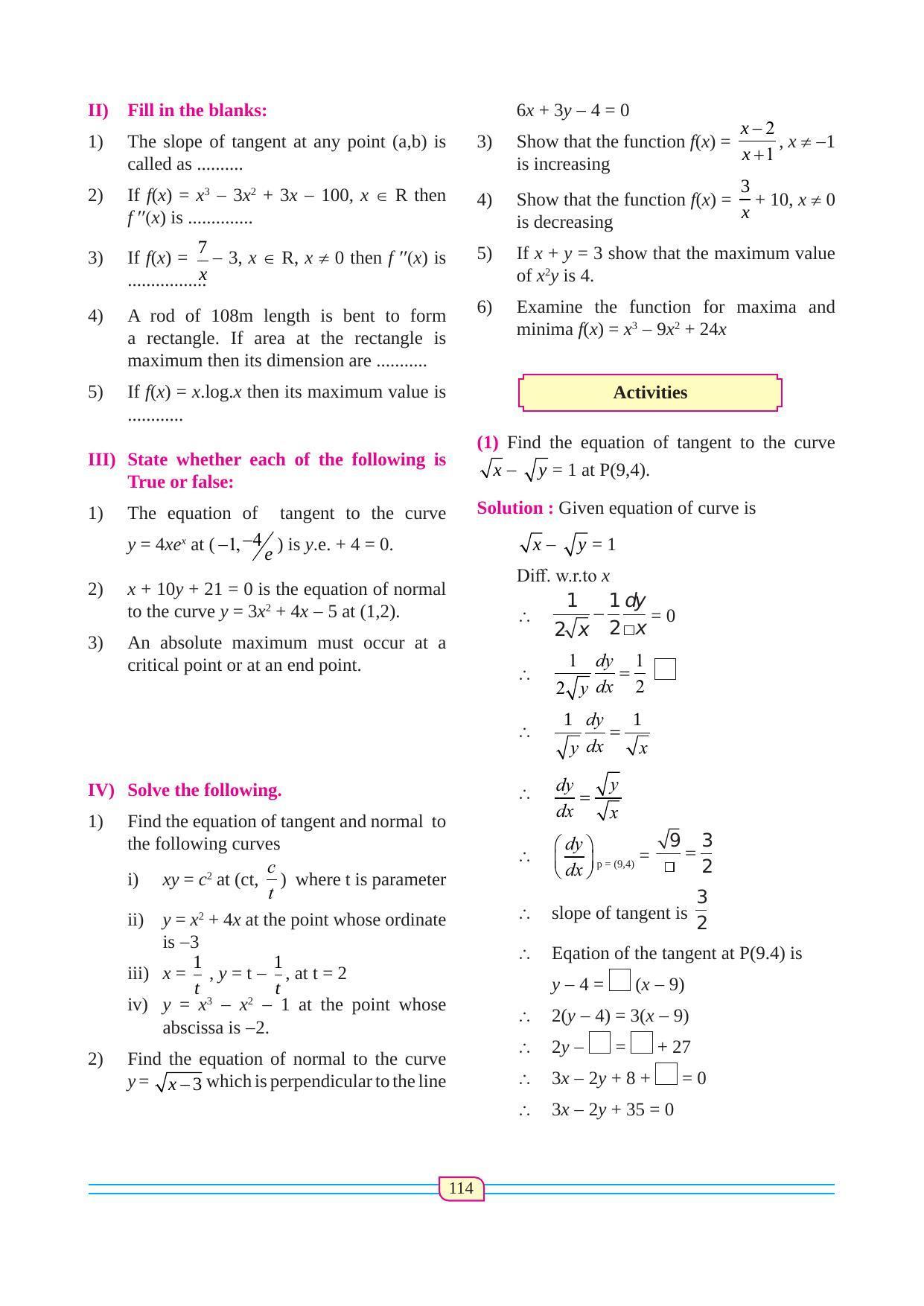 Maharashtra Board Class 12 Maths (Commerce) (Part 1) Textbook - Page 124