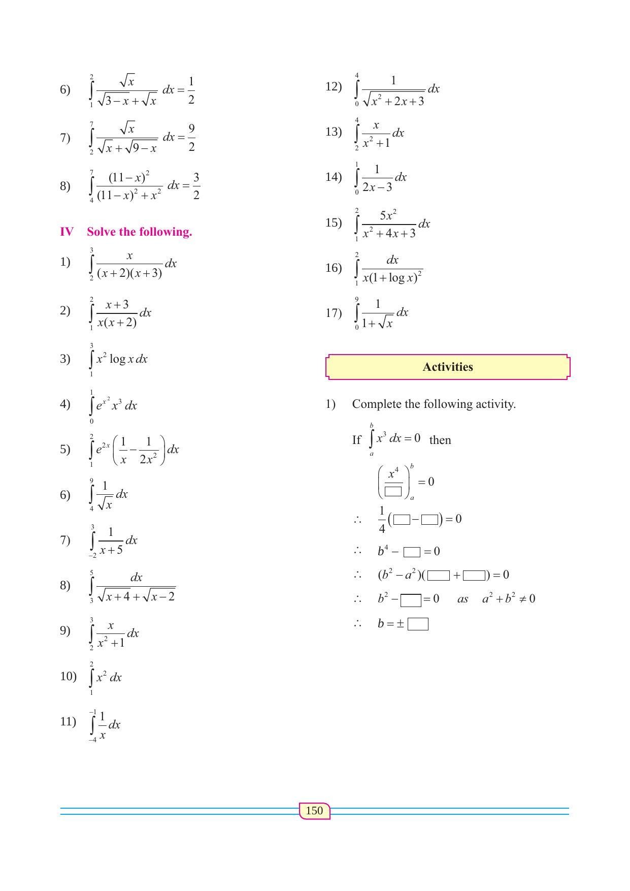 Maharashtra Board Class 12 Maths (Commerce) (Part 1) Textbook - Page 160