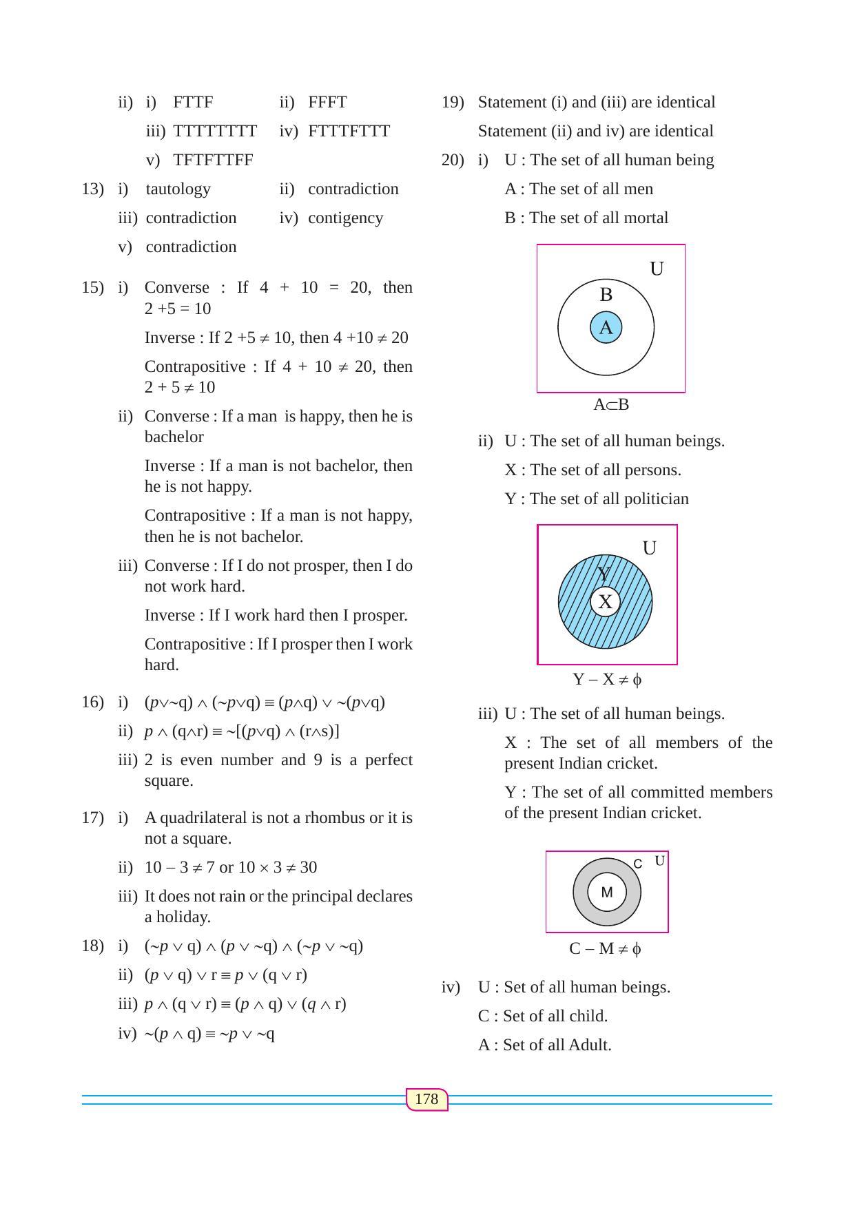 Maharashtra Board Class 12 Maths (Commerce) (Part 1) Textbook - Page 188
