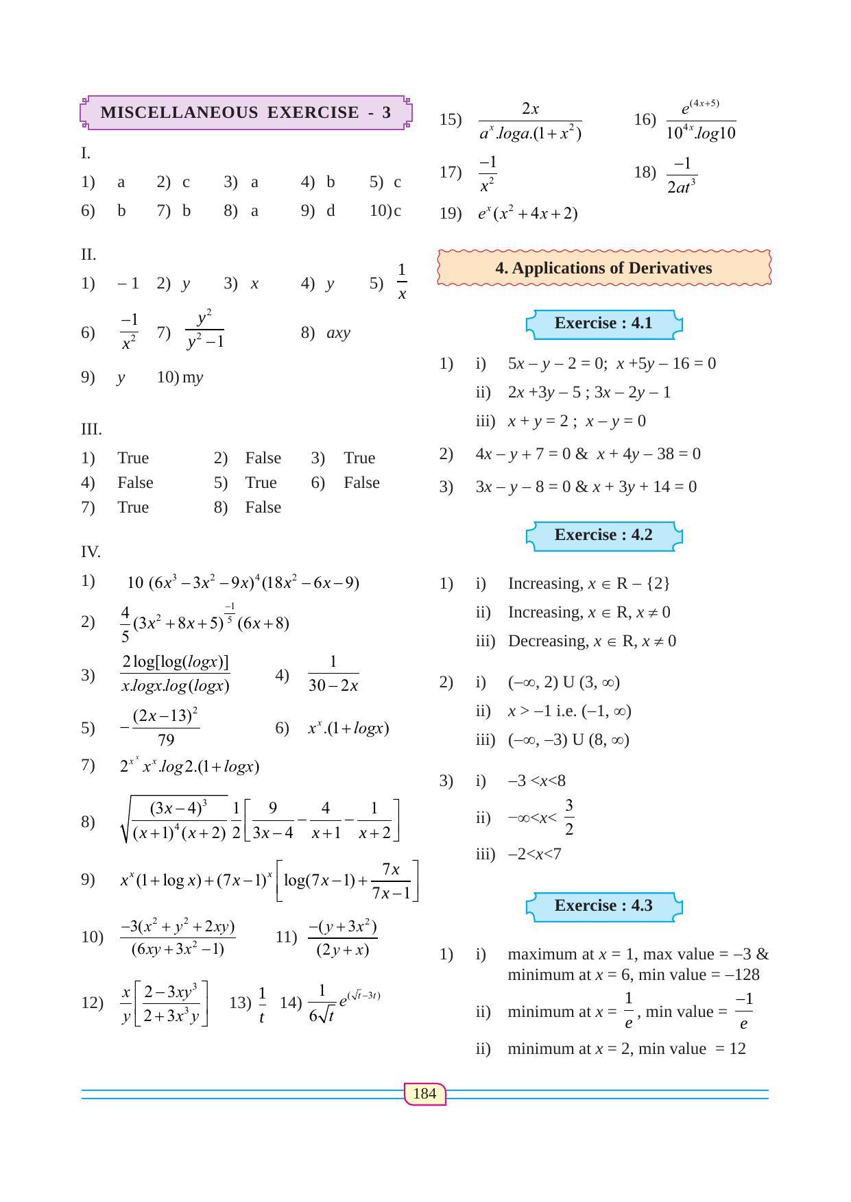 Maharashtra Board Class 12 Maths (Commerce) (Part 1) Textbook - Page 194