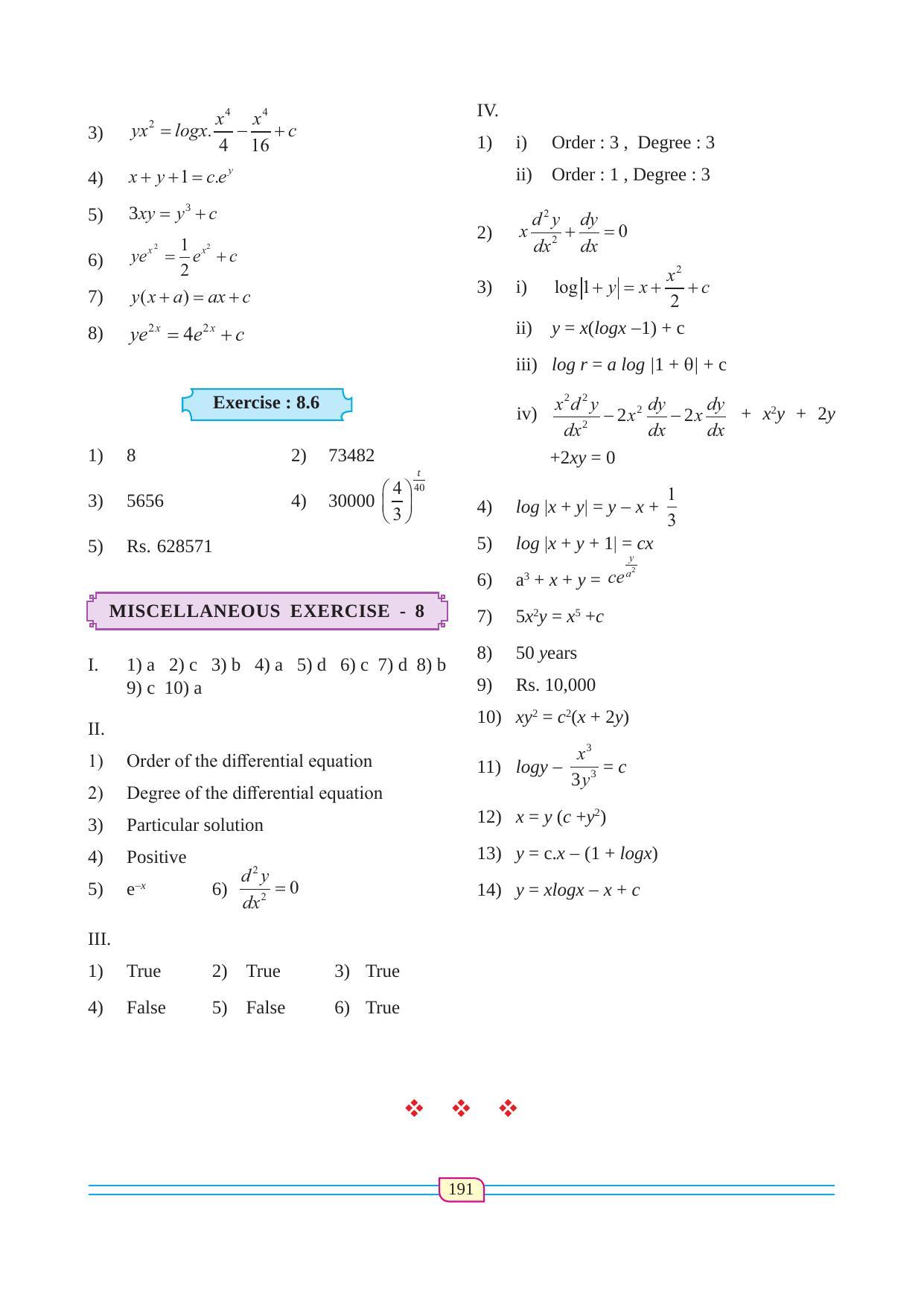 Maharashtra Board Class 12 Maths (Commerce) (Part 1) Textbook - Page 201