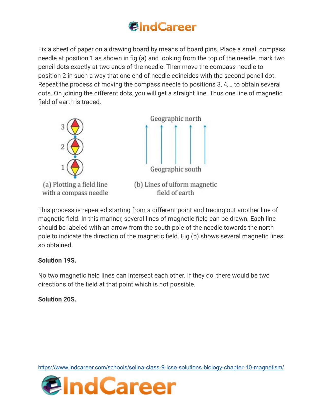 Selina Class 9 ICSE Solutions Biology : Chapter 10- Magnetism - Page 6