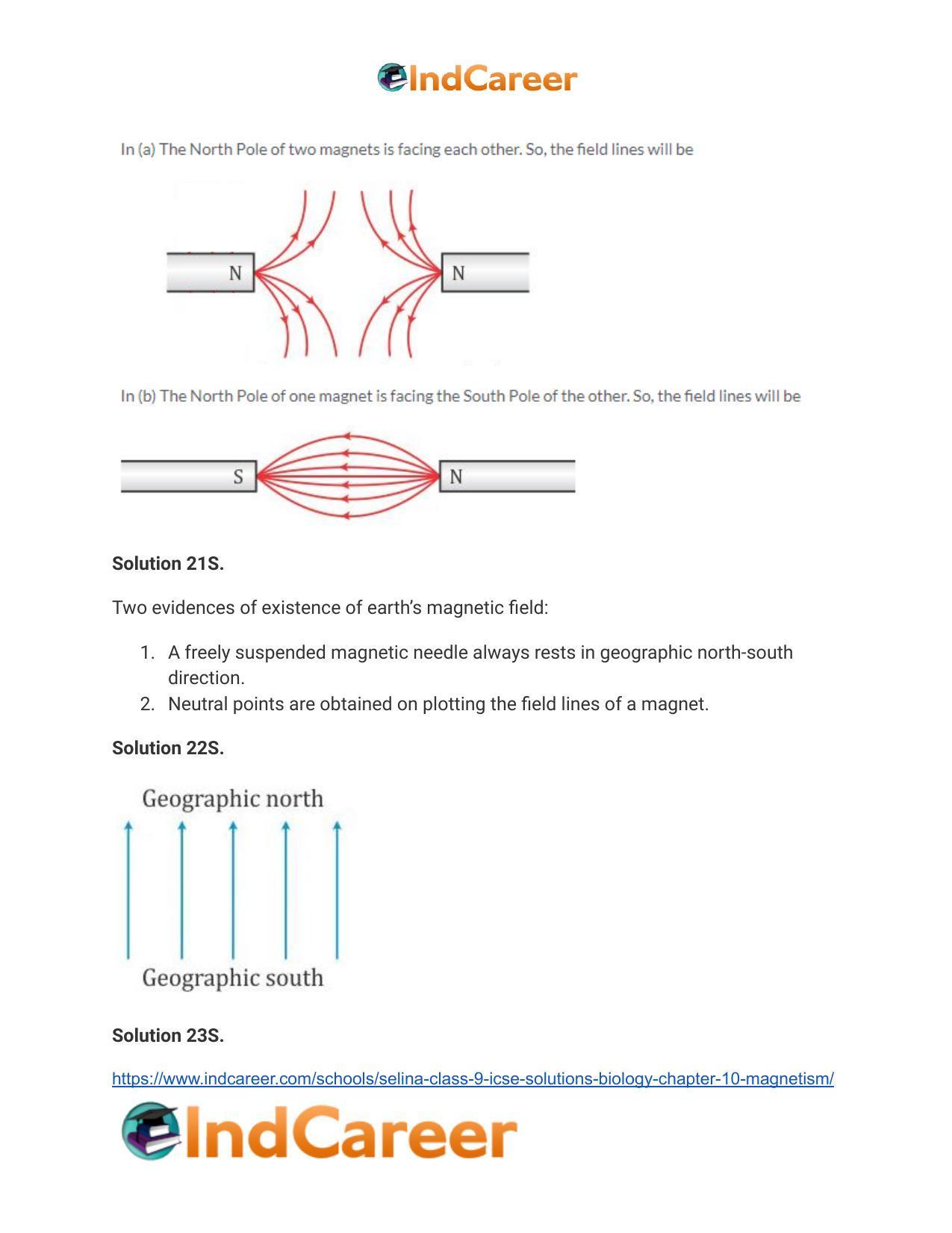 Selina Class 9 ICSE Solutions Biology : Chapter 10- Magnetism - Page 7