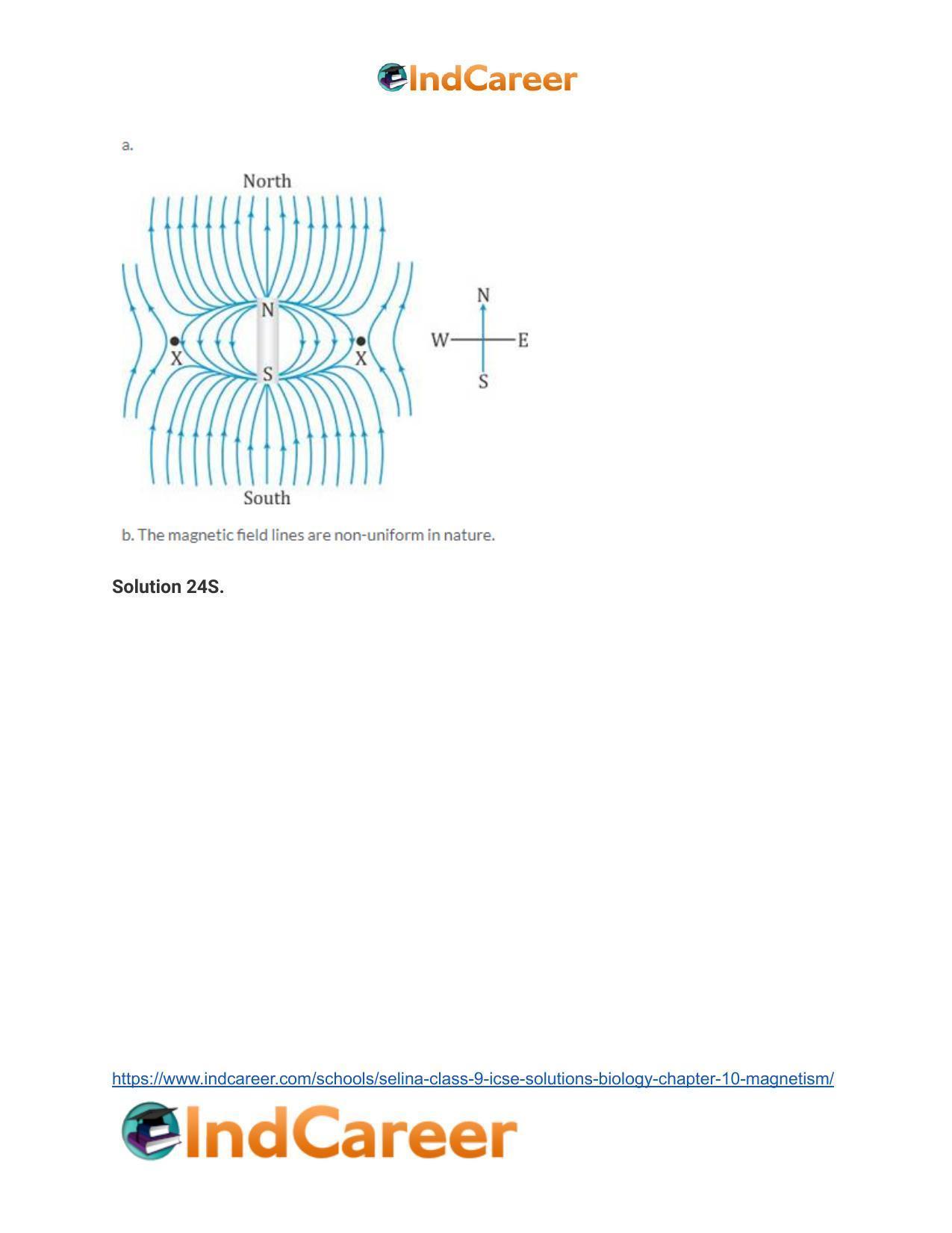 Selina Class 9 ICSE Solutions Biology : Chapter 10- Magnetism - Page 8