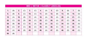 SOF IMO Class 7 SET-B 2023 Answer Keys