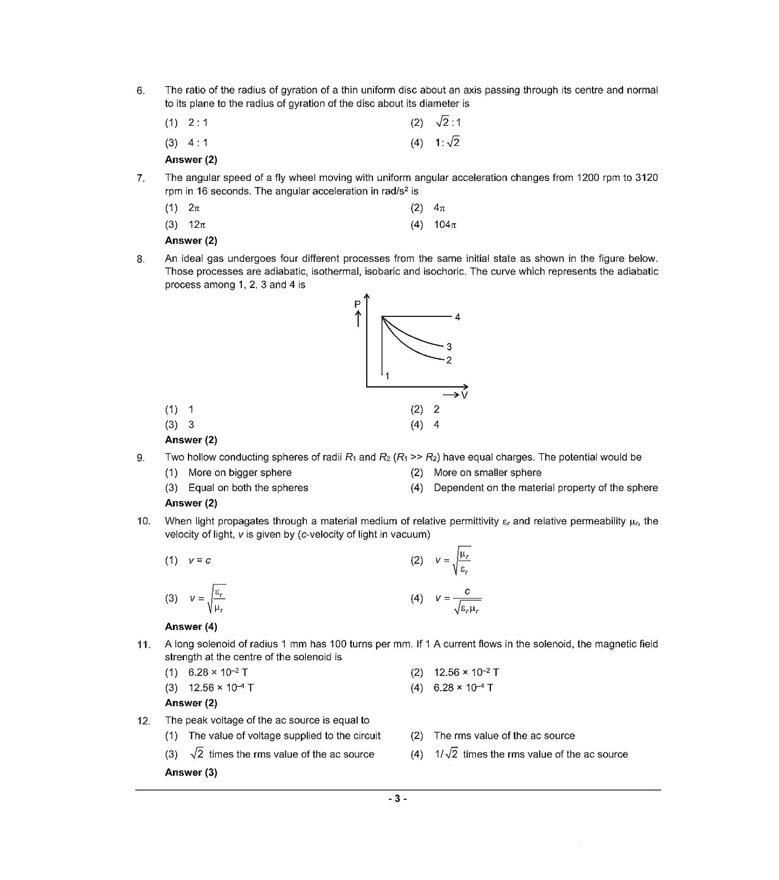 NEET Q6 2022 Question Paper - Page 2