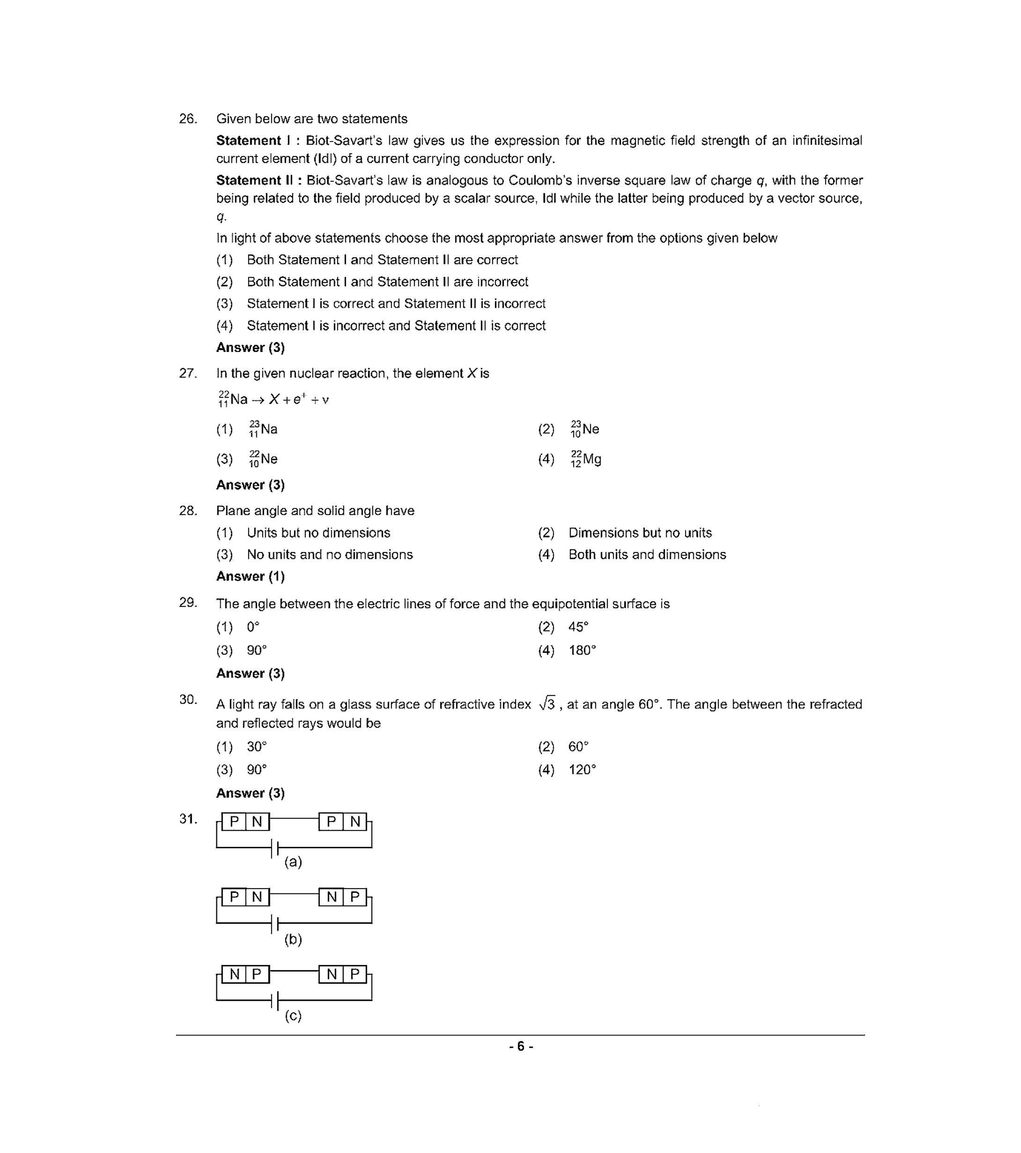 NEET Q6 2022 Question Paper - Page 5