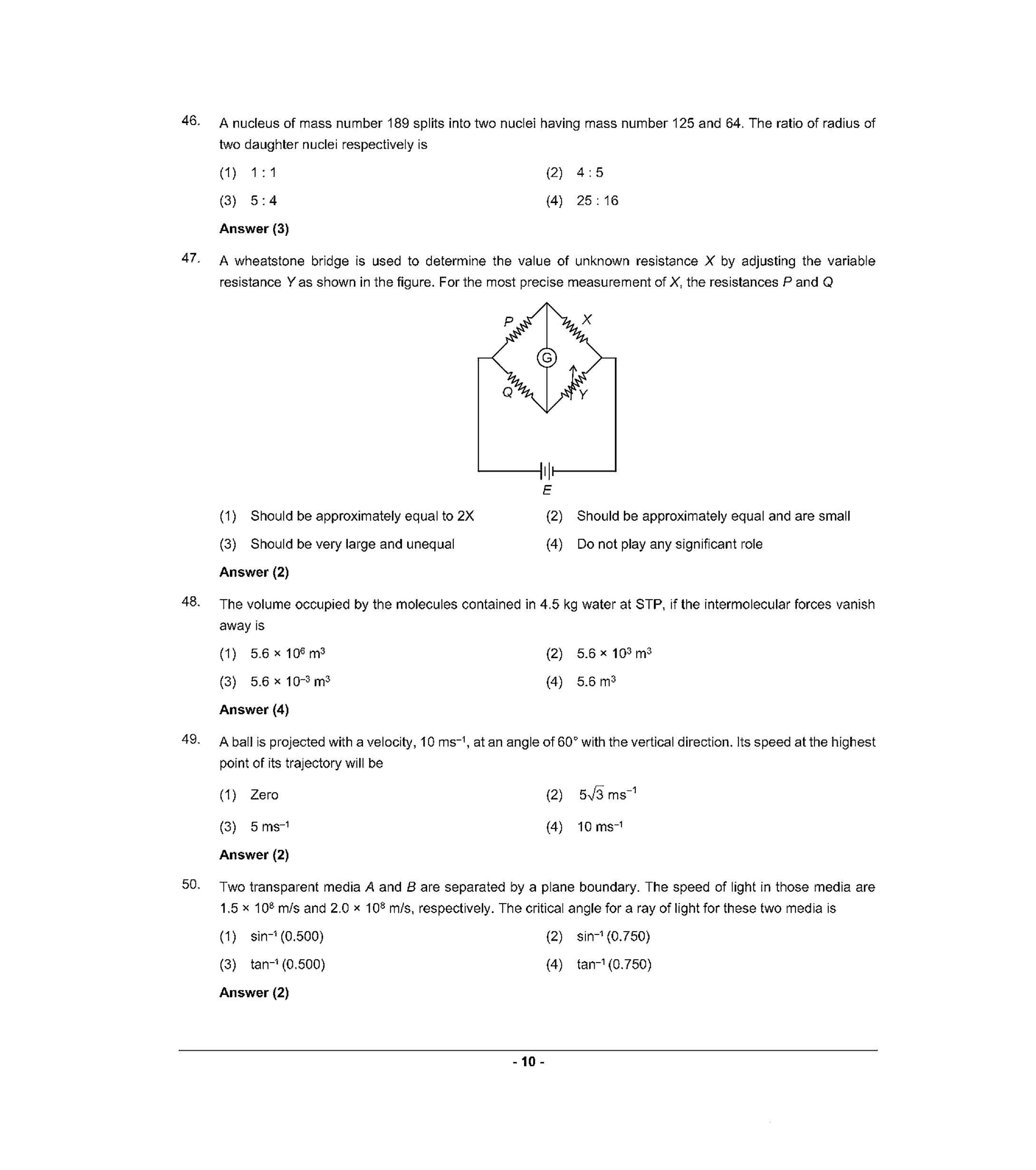 NEET Q6 2022 Question Paper - Page 9