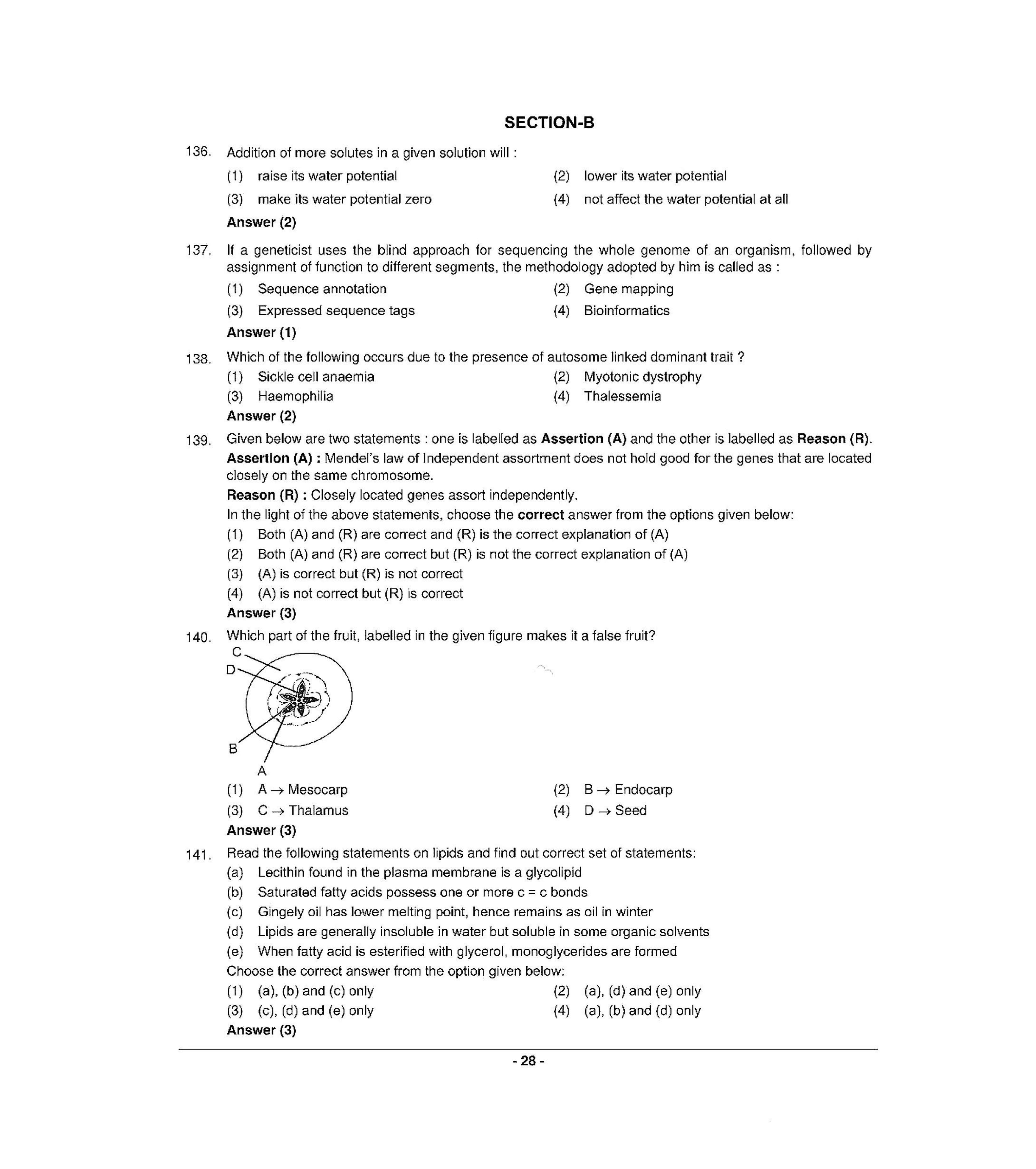 NEET Q6 2022 Question Paper - Page 27