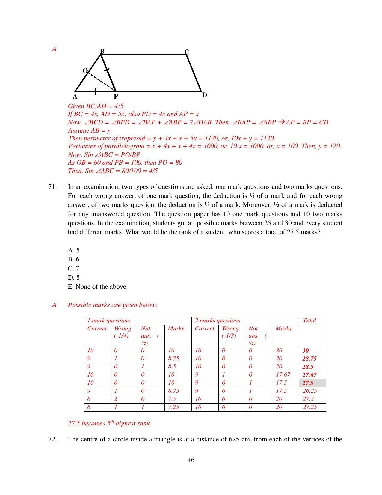 XAT 2015 Set D Question Papers - Page 47