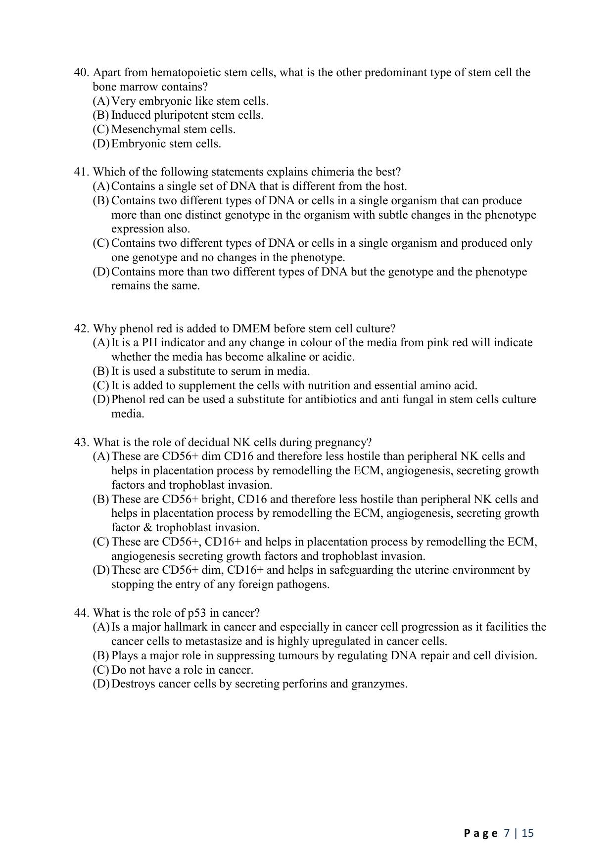 WB JEMAS (PG) FRMTS 2024 Question Paper - Page 9