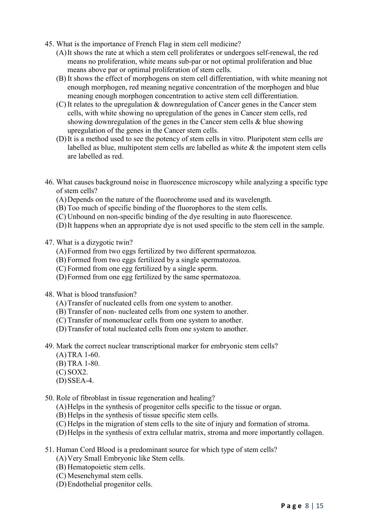 WB JEMAS (PG) FRMTS 2024 Question Paper - Page 10