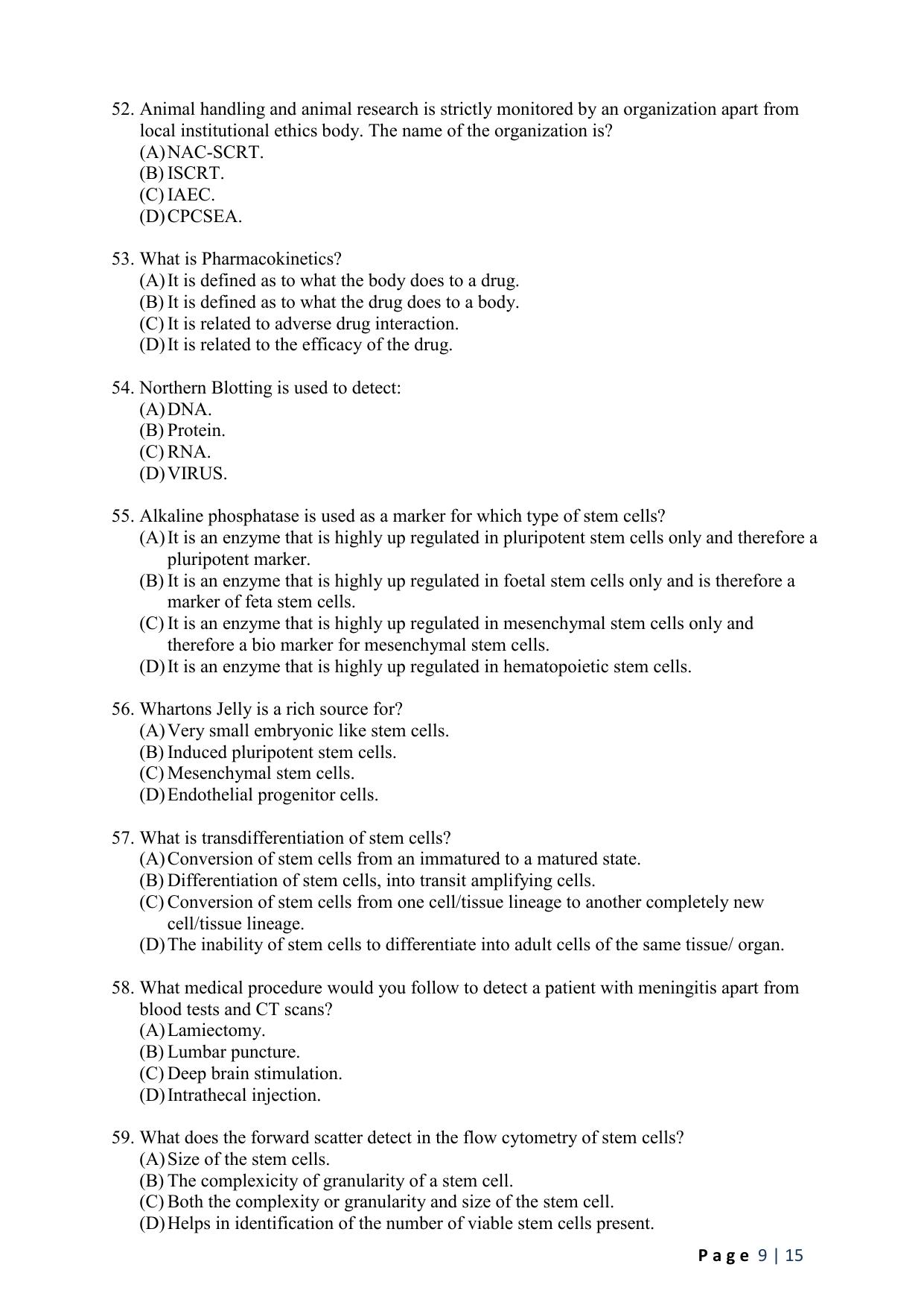 WB JEMAS (PG) FRMTS 2024 Question Paper - Page 11