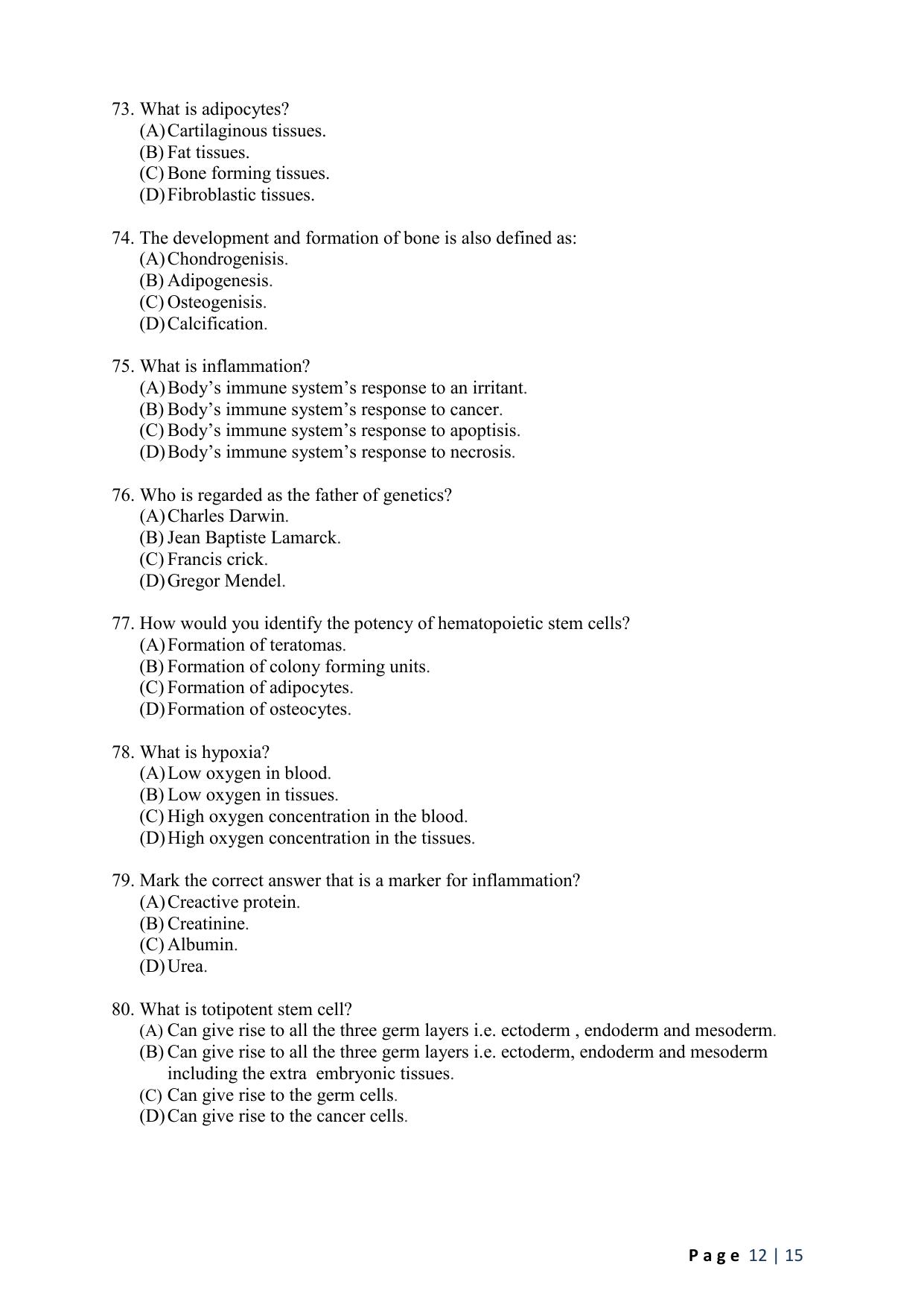 WB JEMAS (PG) FRMTS 2024 Question Paper - Page 14