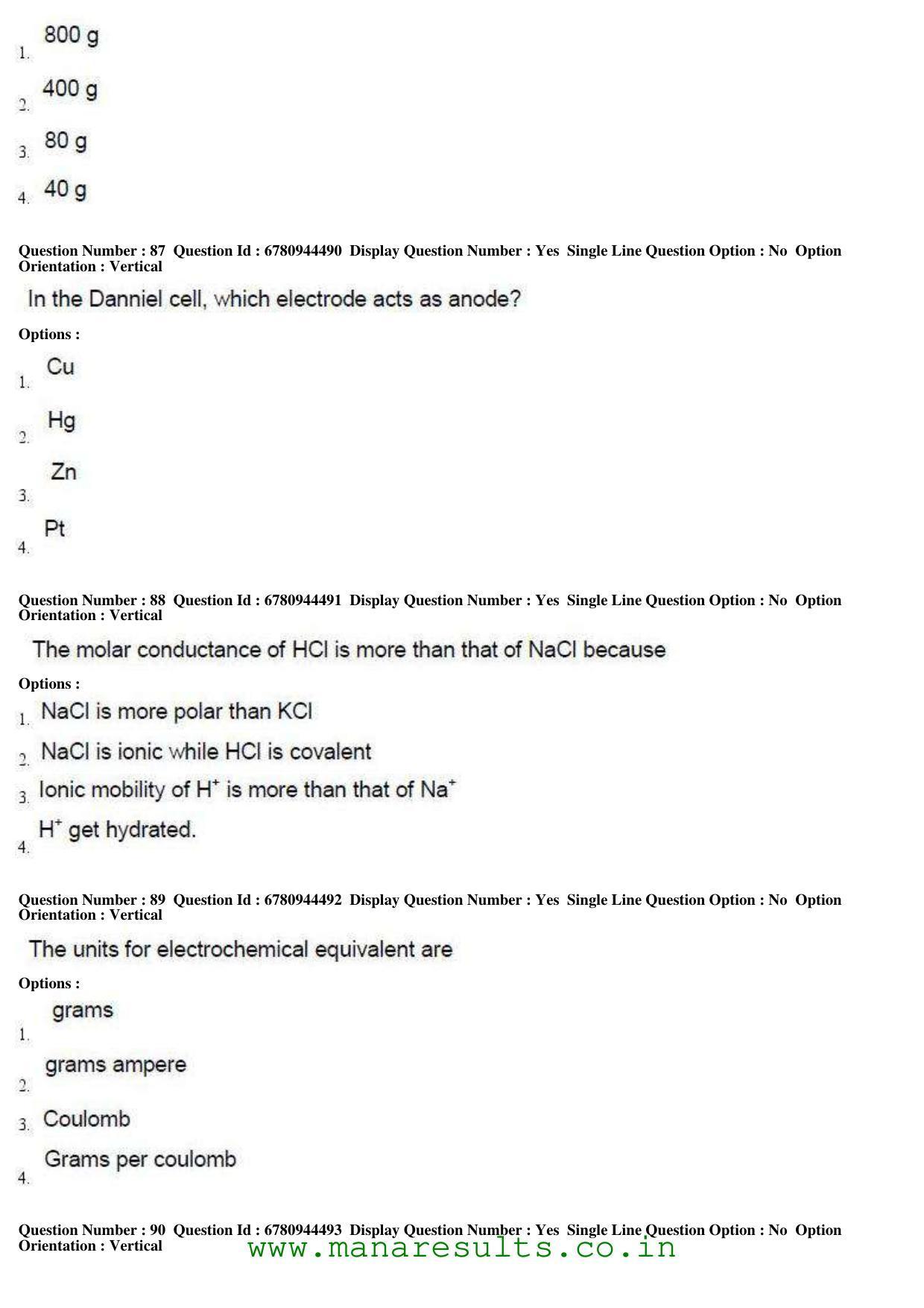 AP ECET 2017 Chemical Engineering Old Previous Question Papers - Page 29