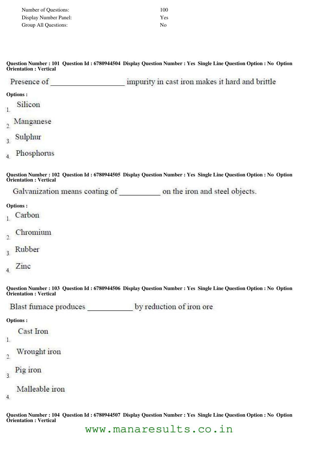 AP ECET 2017 Chemical Engineering Old Previous Question Papers - Page 33
