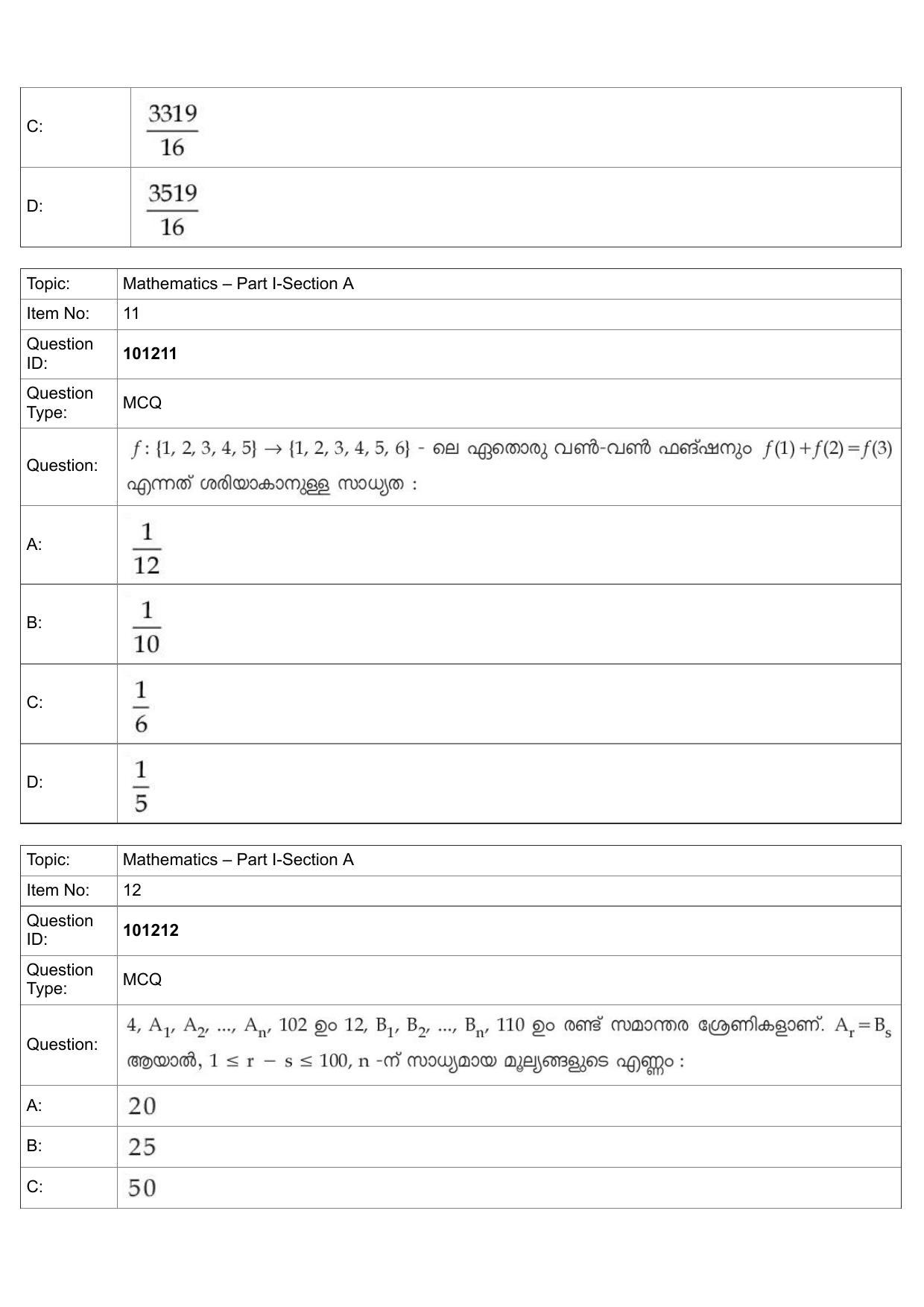 JEE Mains 2022: B Arch & B Planning Malayalam (Shift 1) 30-07-2022 Question Paper - Page 6