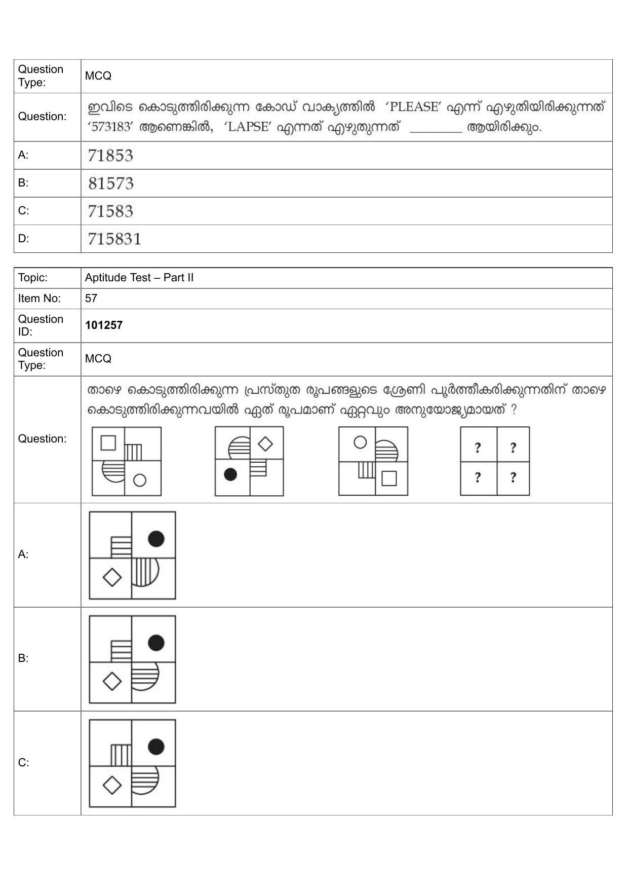 JEE Mains 2022: B Arch & B Planning Malayalam (Shift 1) 30-07-2022 Question Paper - Page 28
