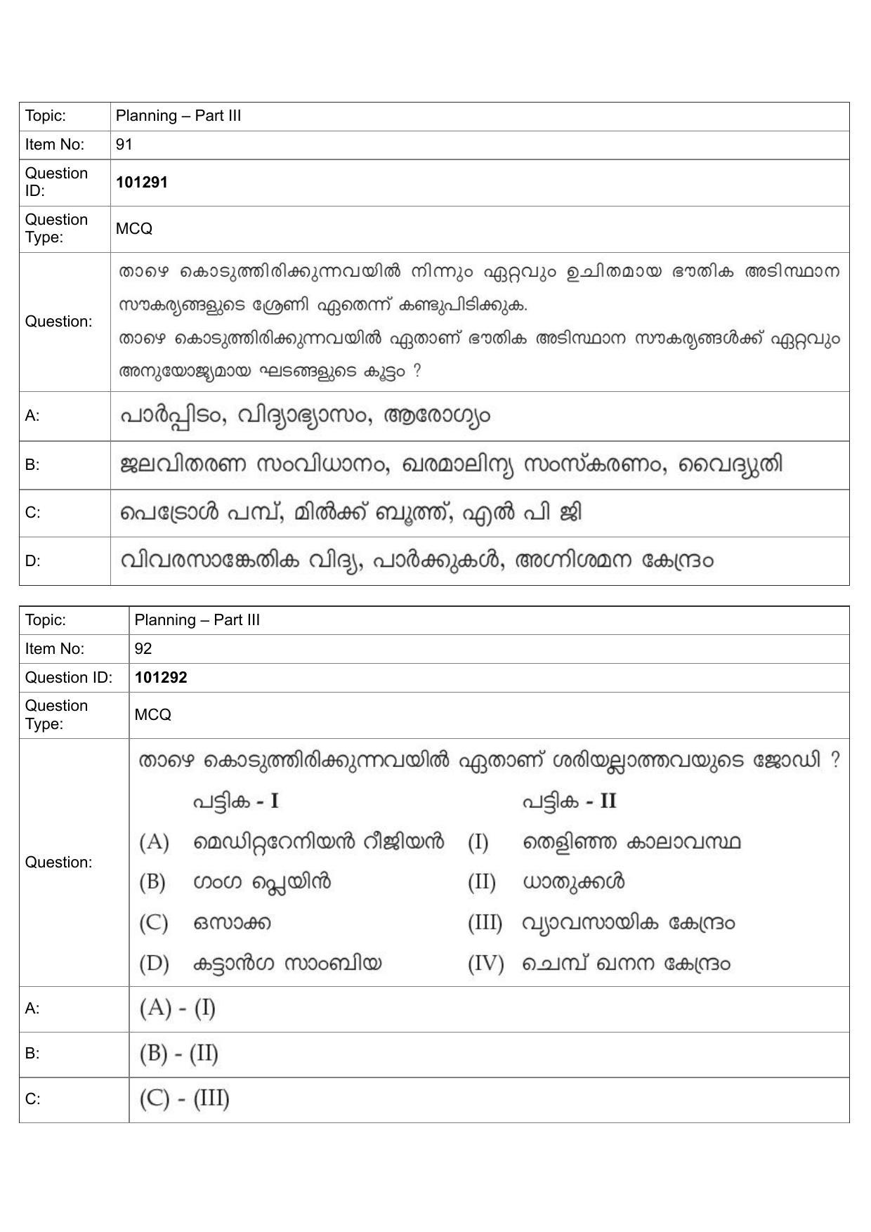 JEE Mains 2022: B Arch & B Planning Malayalam (Shift 1) 30-07-2022 Question Paper - Page 62