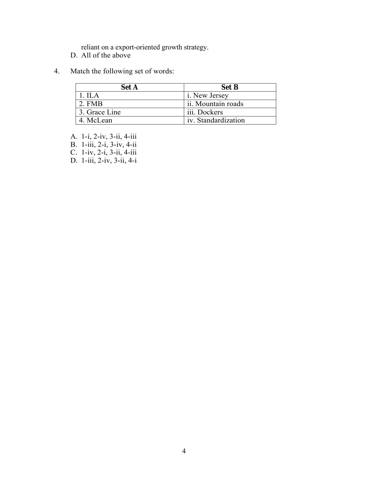 IIFT 2012 Question Paper - Page 4