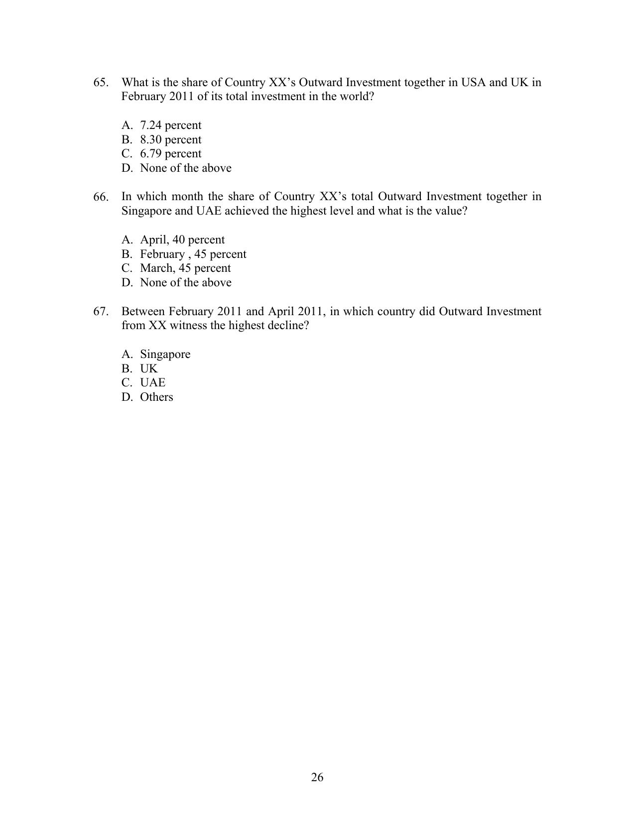 IIFT 2012 Question Paper - Page 26