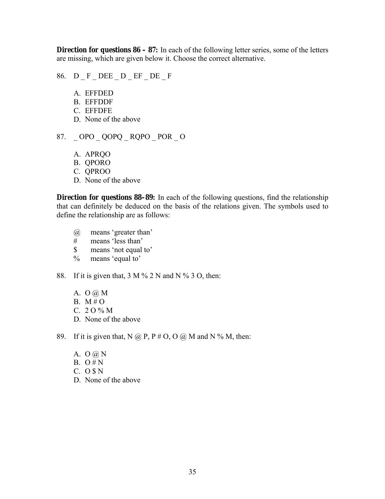 IIFT 2012 Question Paper - Page 35