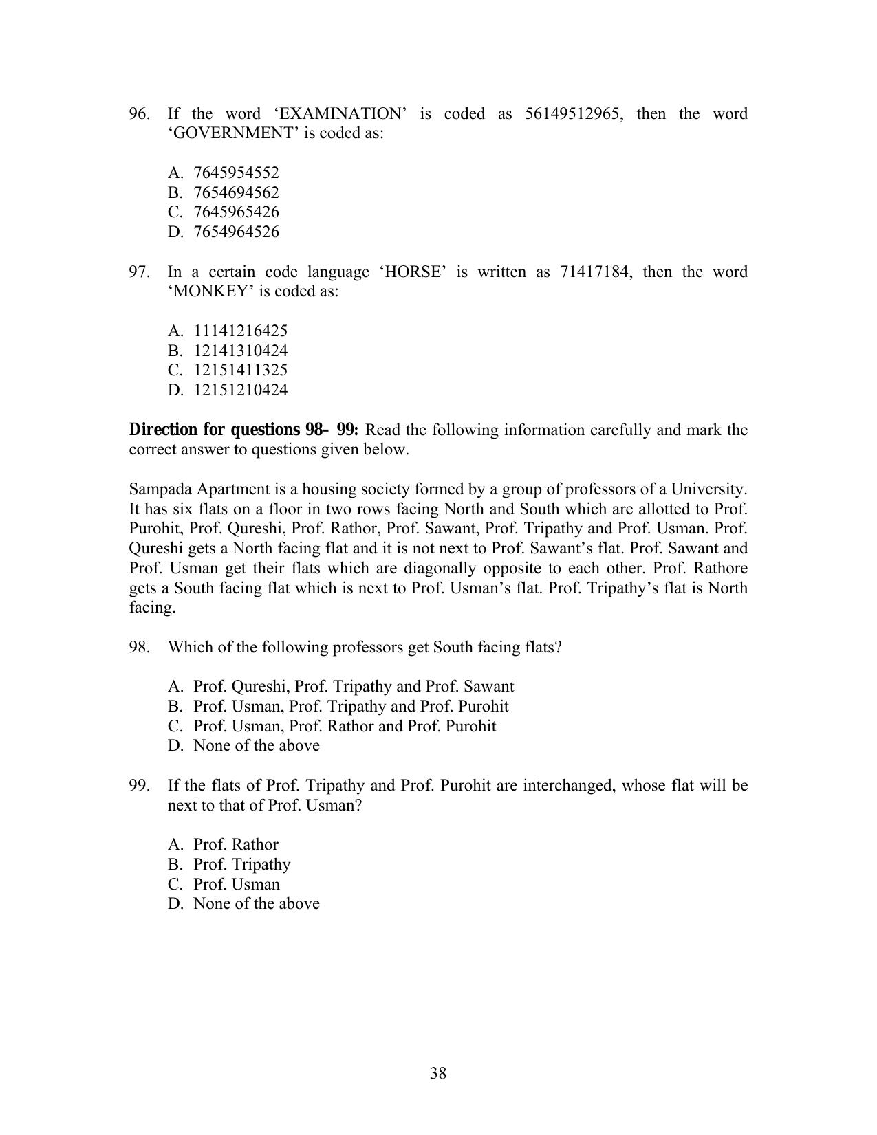 IIFT 2012 Question Paper - Page 38