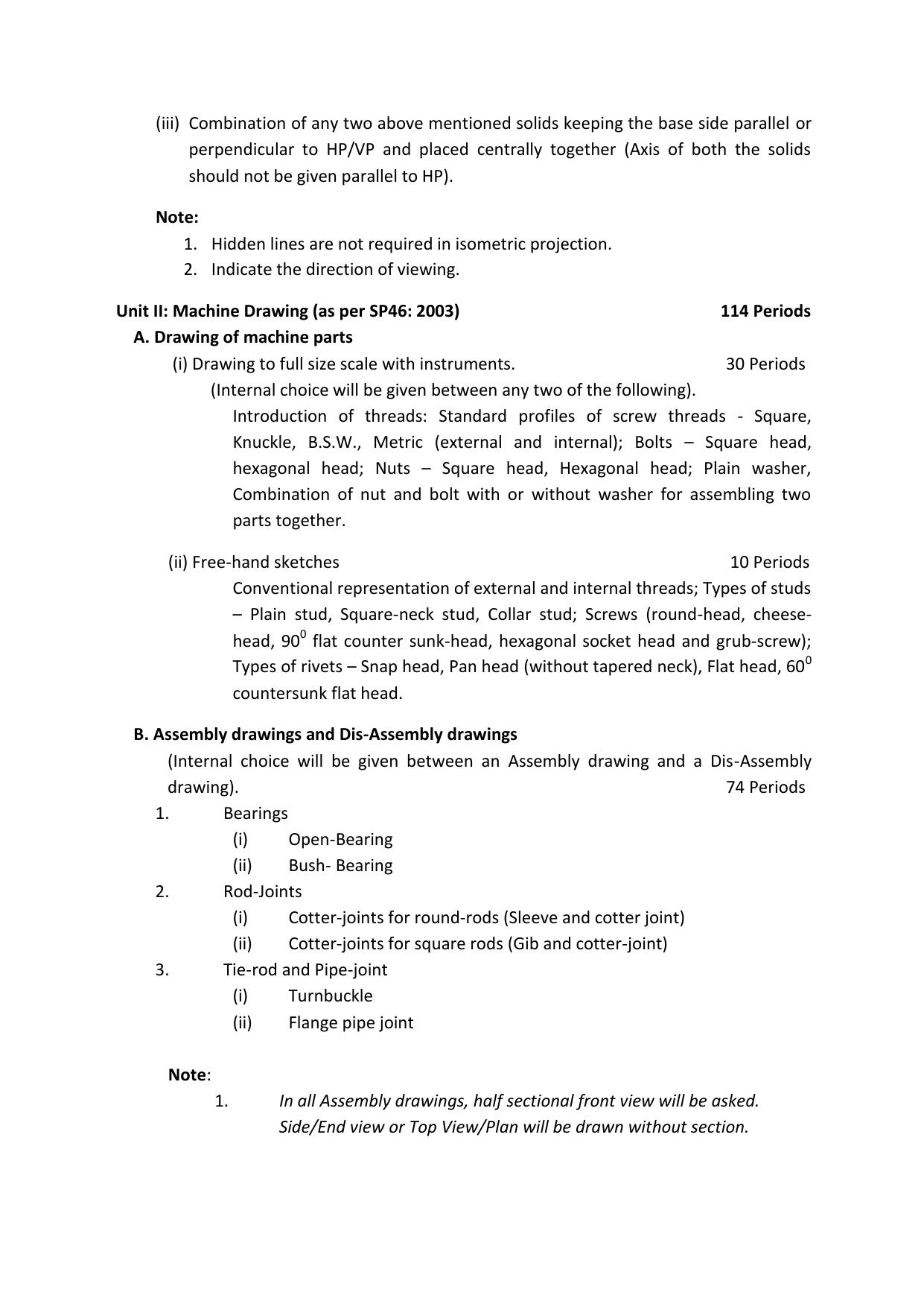 CBSE Class 11 & 12 Engineering Graphics Syllabus - Page 5