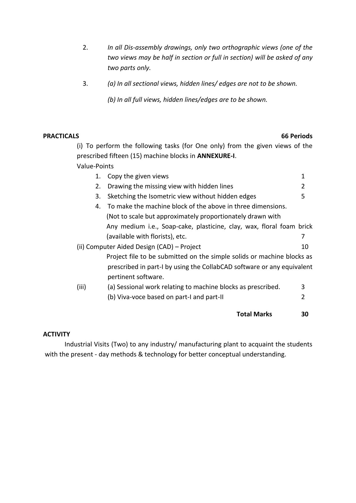 CBSE Class 11 & 12 Engineering Graphics Syllabus - Page 6