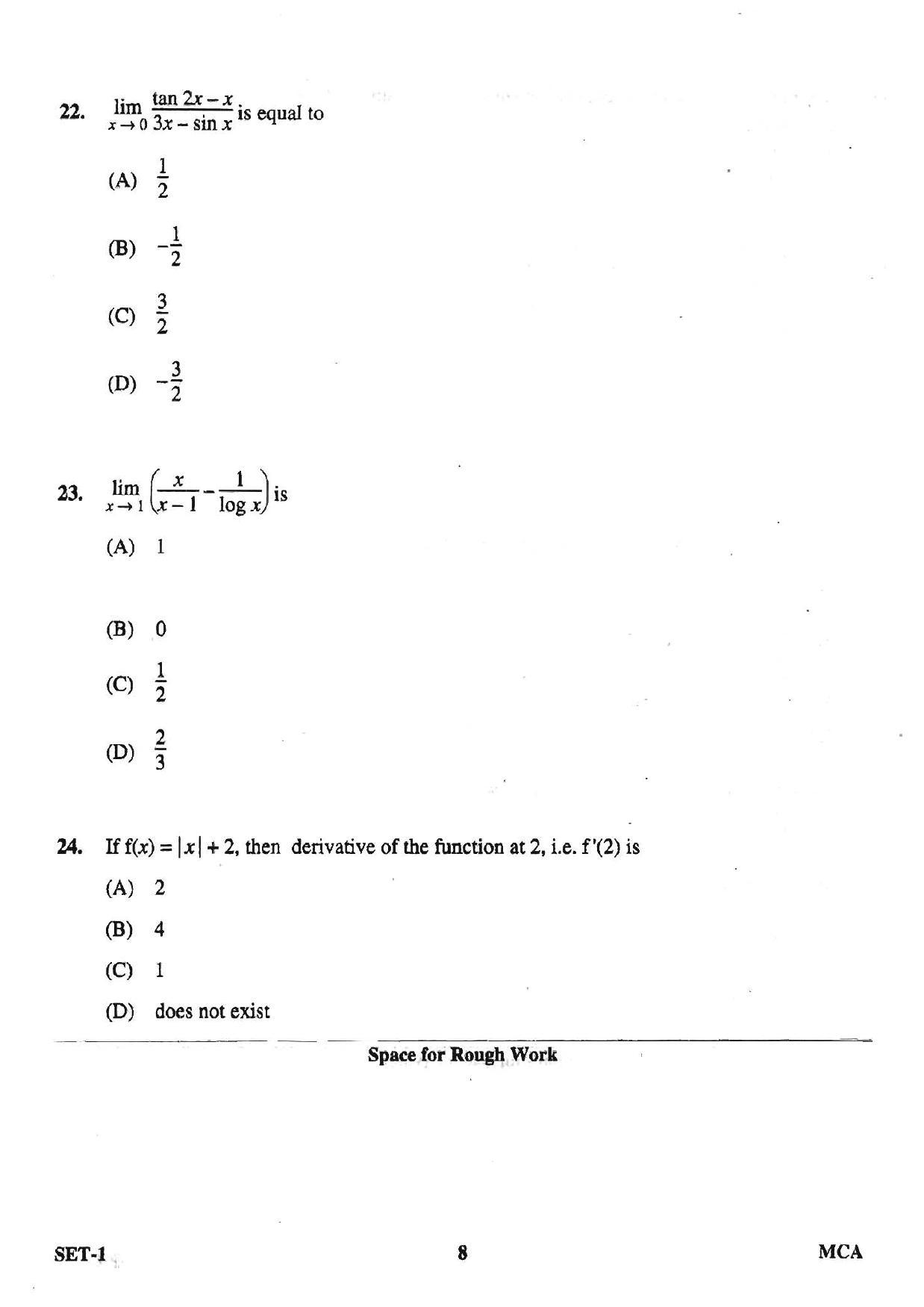 OJEE 2013 MCA Set 1 Question Paper - Page 6