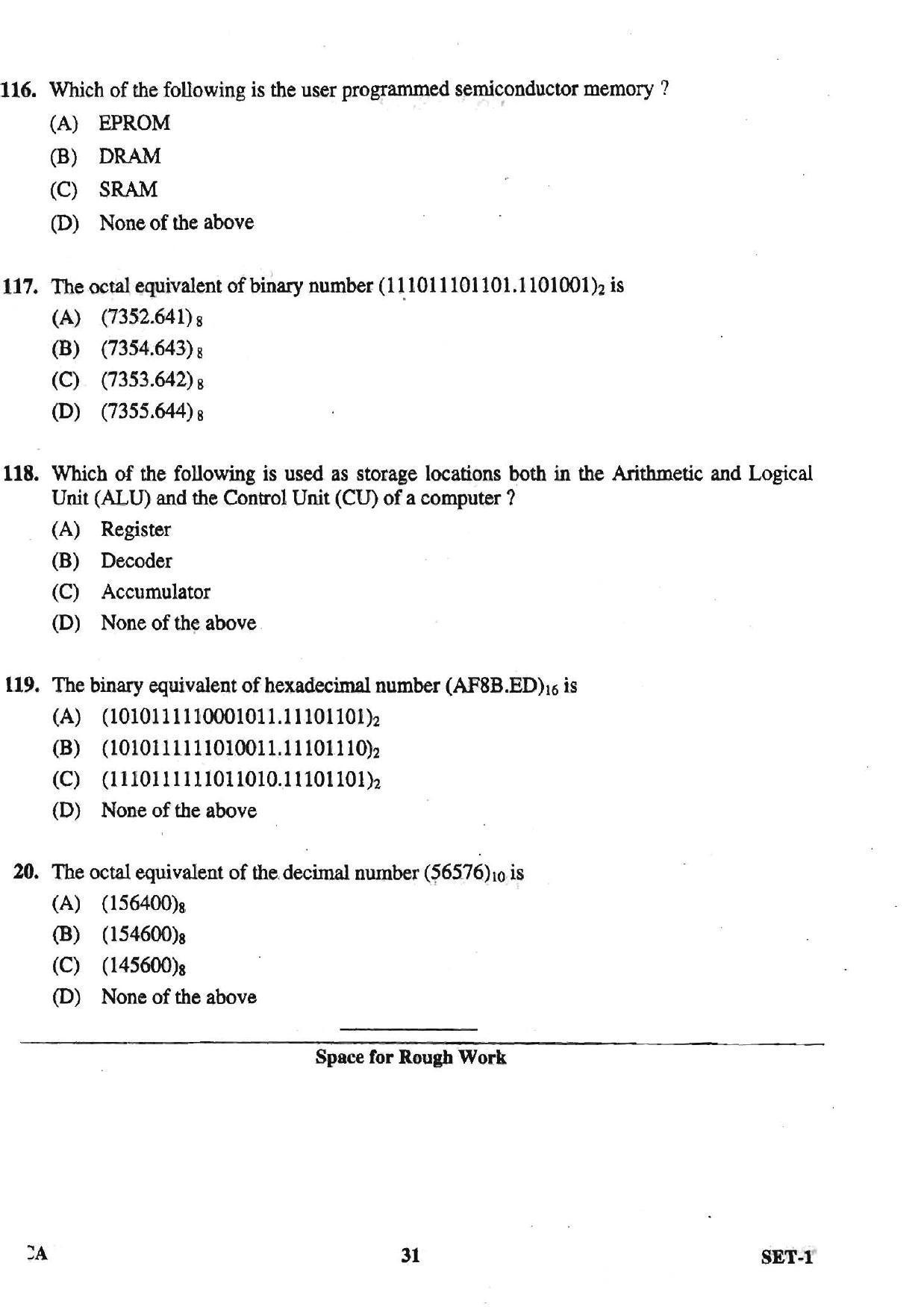 OJEE 2013 MCA Set 1 Question Paper - Page 29