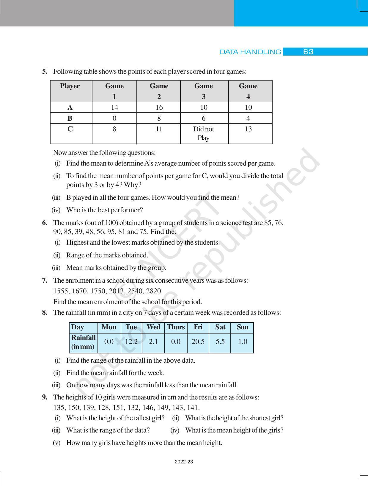 NCERT Book for Class 7 Maths: Chapter 3-Data Handling - Page 7