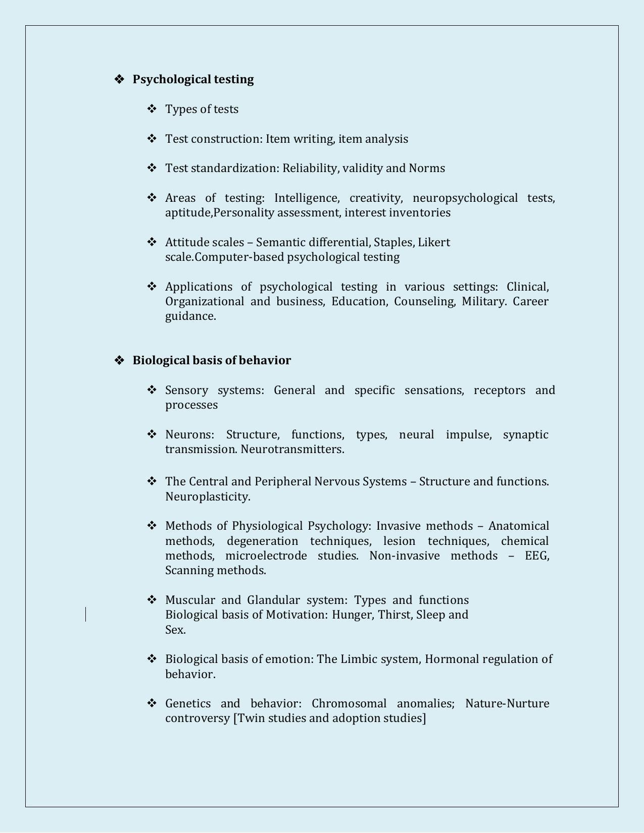 NTA PhD Entrance Exam Psychology Syllabus - Page 2