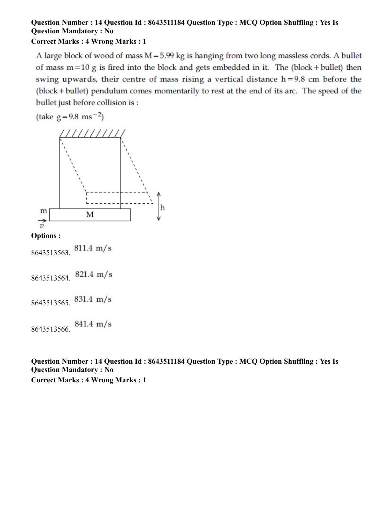 JEE Mains 2021: BTech EA (Shift 2) 16-03-2021 Question Paper - Page 14