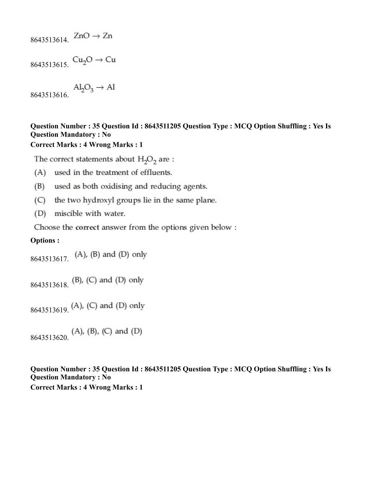 JEE Mains 2021: BTech EA (Shift 2) 16-03-2021 Question Paper - Page 34