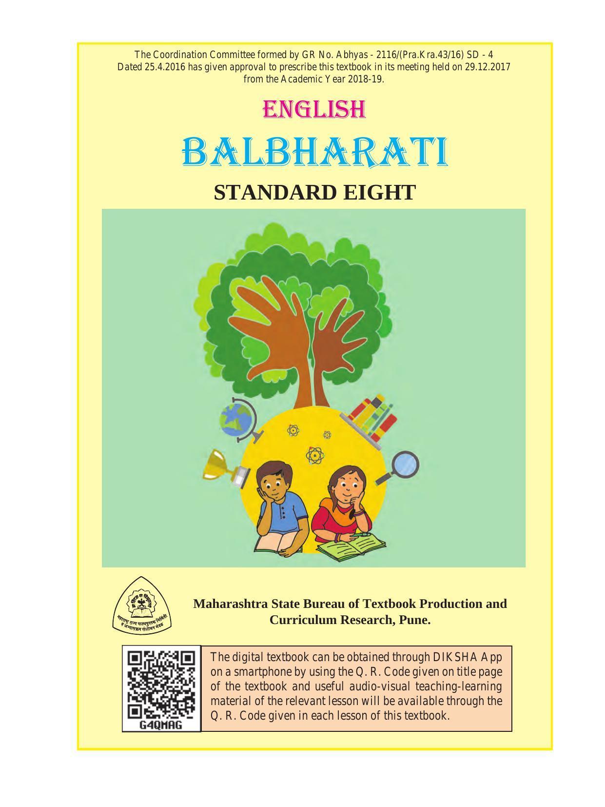 Maharashtra Board Class 8 English Textbook - Page 3